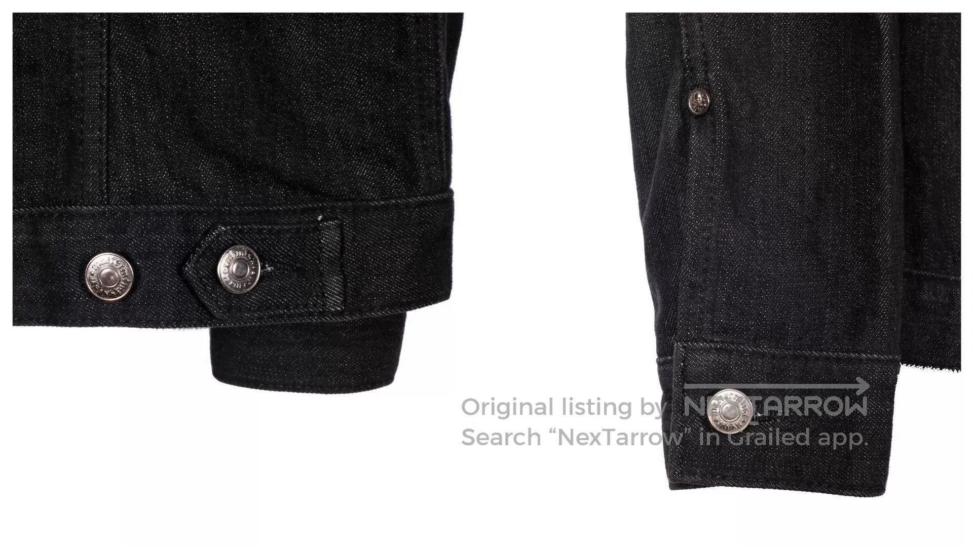 Mastermind Japan Black Denim Jacket with Skull Crossbones Embellishments. Size US S / EU 44-46 / 1 - 7 Thumbnail