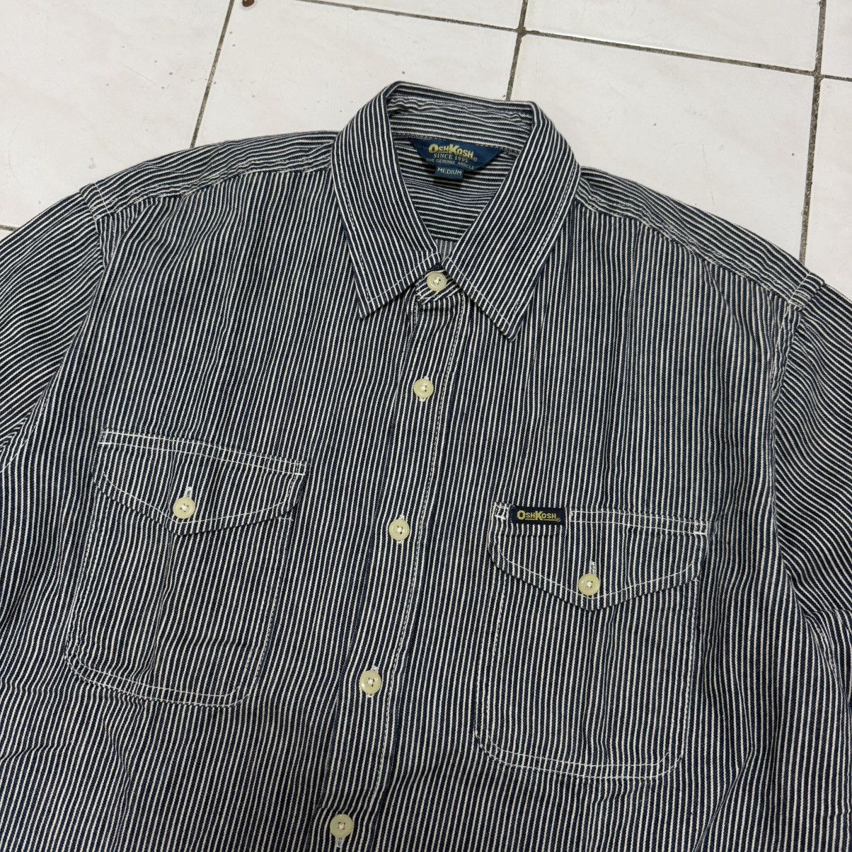 Oshkosh Vintage Oshkosh Hickory Shirt Size Medium Size US M / EU 48-50 / 2 - 4 Thumbnail