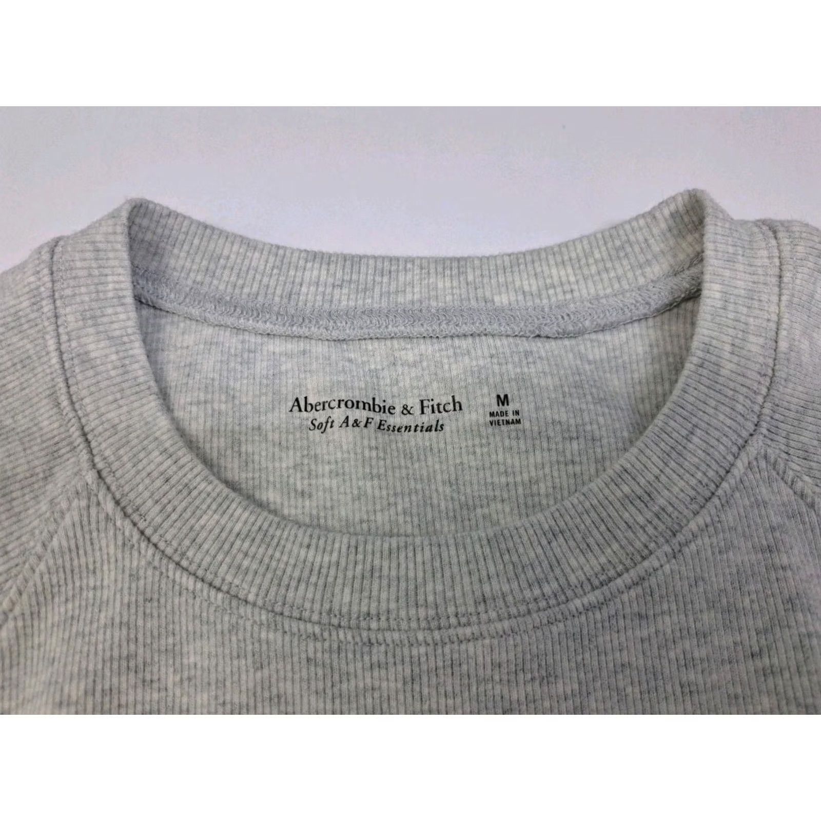 Abercrombie & Fitch Abercrombie & Fitch Tank Shirt Womens Size M Gray Sleeveless Crew Neck Cotton Spandex Knit Basic Casual Modern 7178 Size M / US 6-8 / IT 42-44 - 2 Thumbnail