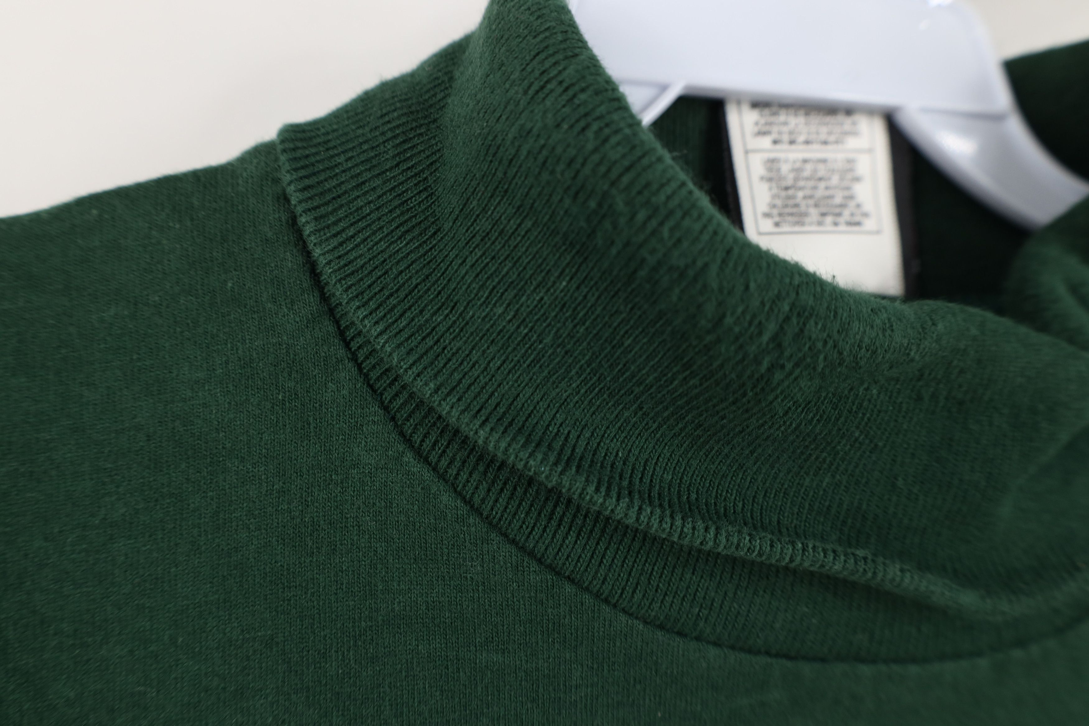 Vintage Vintage 90s Streetwear Heavyweight Turtleneck T-Shirt Green Size US XXL / EU 58 / 5 - 9 Thumbnail