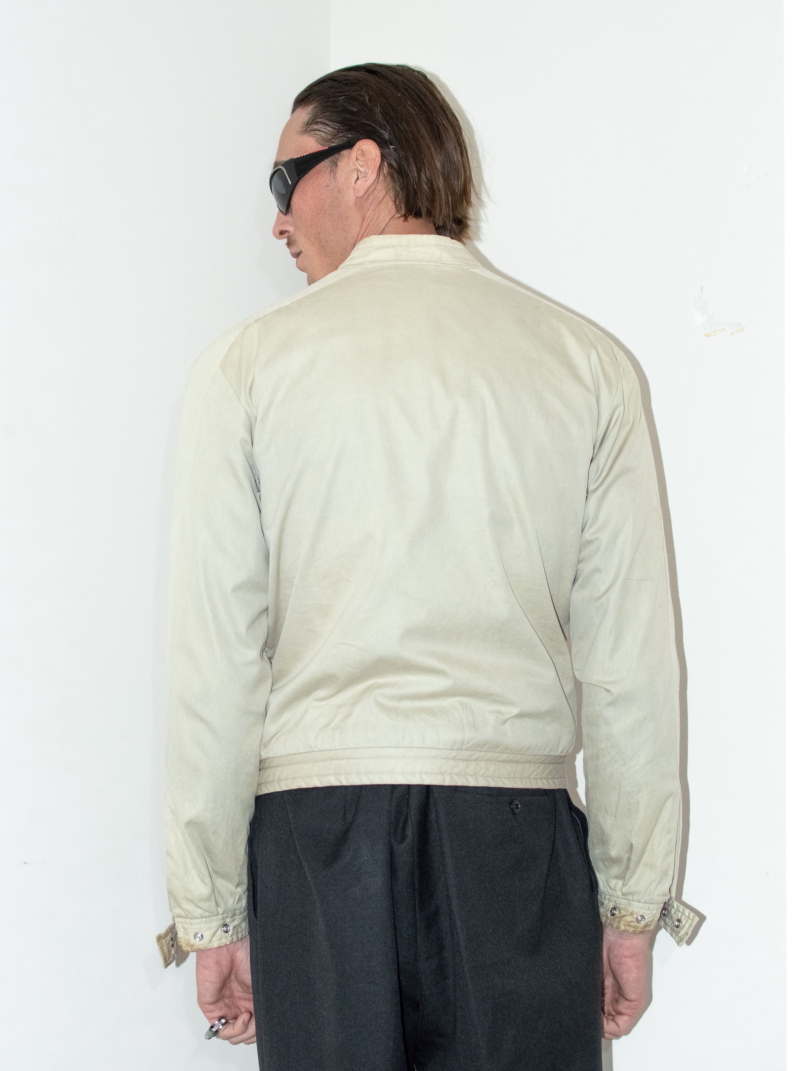 Japanese Brand × Vintage × Yves Saint Laurent Y2k vintage Faded cream Quilted YSL slim fit Bomber jacket Size US M / EU 48-50 / 2 - 5 Thumbnail