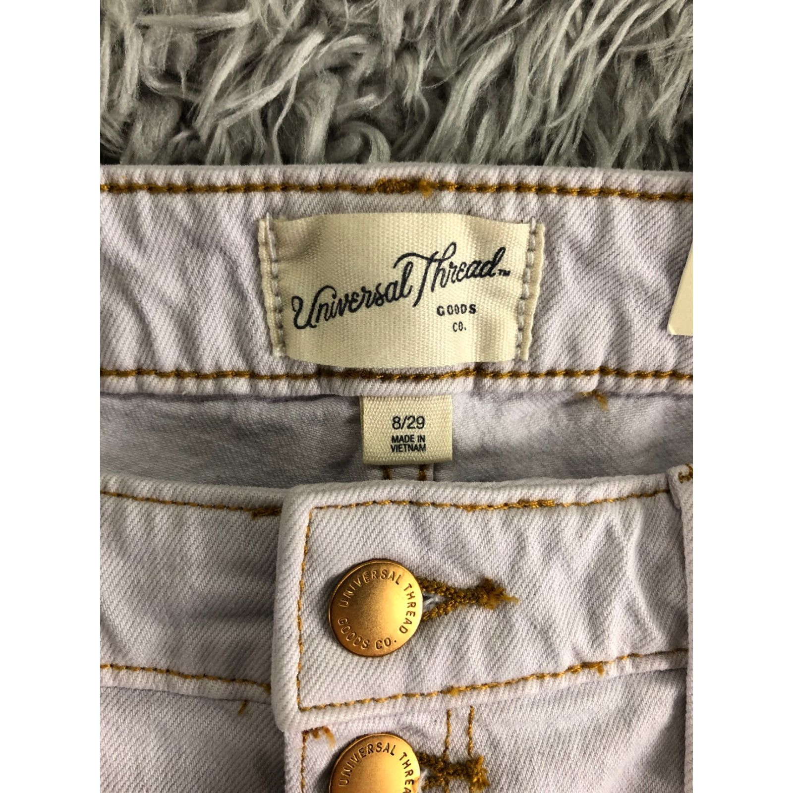 Vintage VINTAGE Universal Thread Midi Shorts Womens Size 8 White Denim Jean Shorts Size 30" / US 8 / IT 44 - 7 Thumbnail