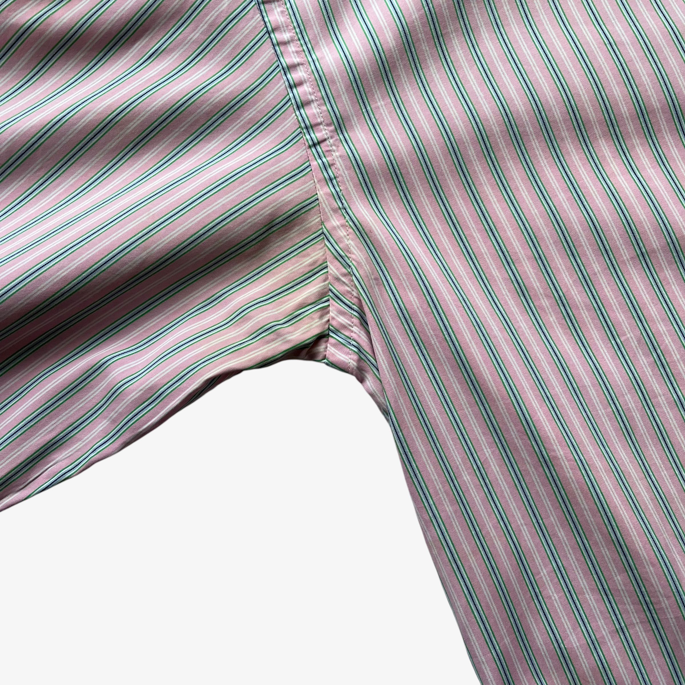 Ralph Lauren Vintage 90s Men's Ralph Lauren Pink Striped Shirt Size US L / EU 52-54 / 3 - 6 Thumbnail