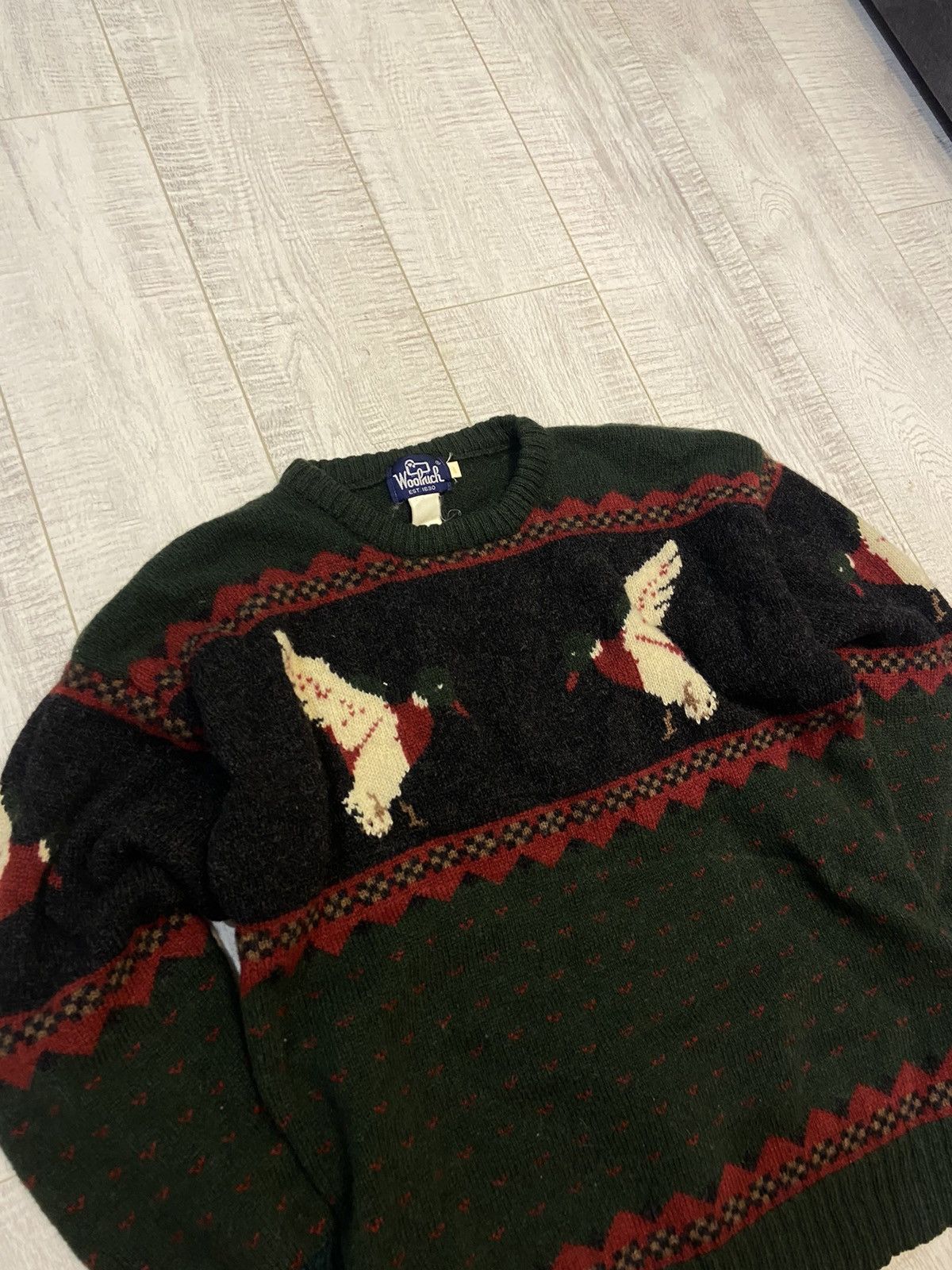 Woolrich Woolen Mills woolrich vintage duck sweater Size US L / EU 52-54 / 3 - 2 Thumbnail