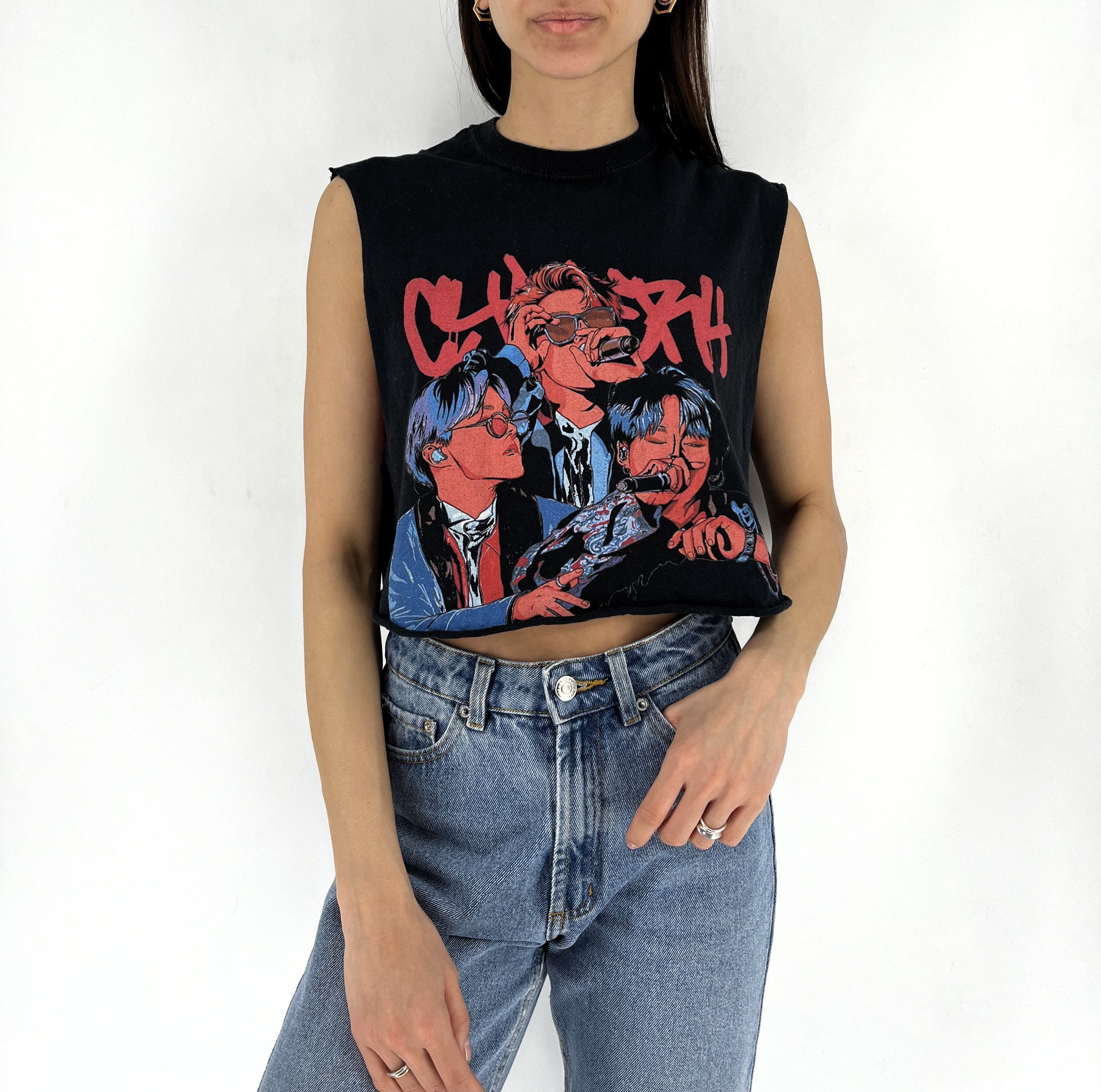 Band Tees BTS graphic women's fitted kpop k-pop T-shirt Rare Size M / US 6-8 / IT 42-44 - 2 Thumbnail