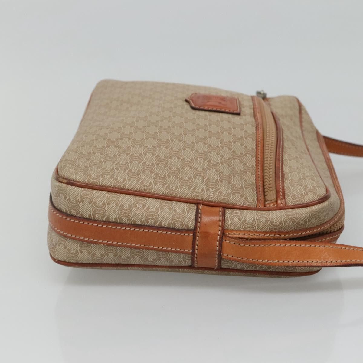 Celine CELINE Macadam Canvas Shoulder Bag Pvc Beige Gold Size ONE SIZE - 4 Thumbnail