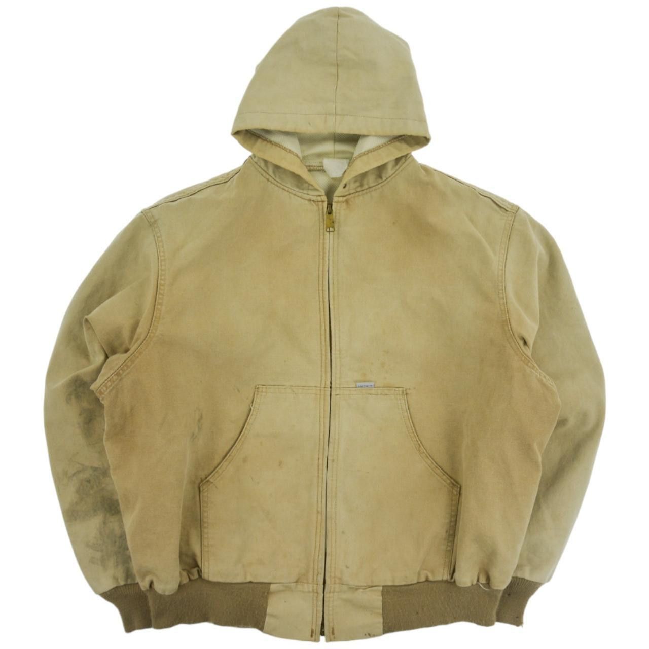 image of Vintage Carhartt Zip Up Jacket Size Xxl in Tan, Men's