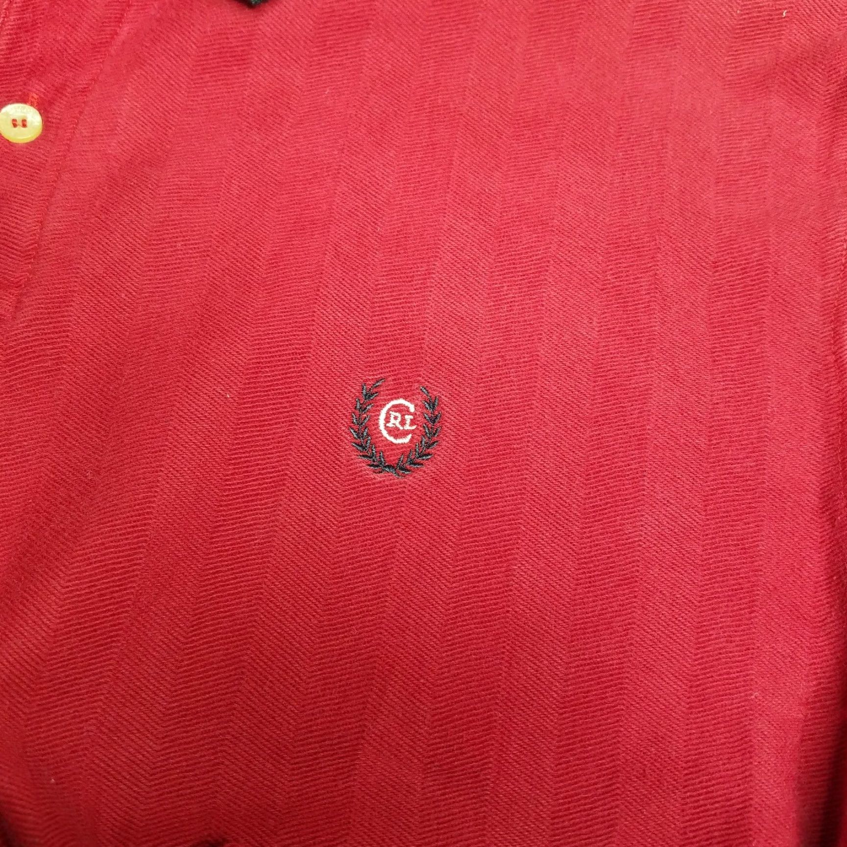 Chaps VINTAGE Chaps Polo Shirt Men L Red 100% Cotton Short Sleeve Regular Fit Adult Large Red Polo Men Shirts 90s Concert Rugby Size US L / EU 52-54 / 3 - 3 Thumbnail
