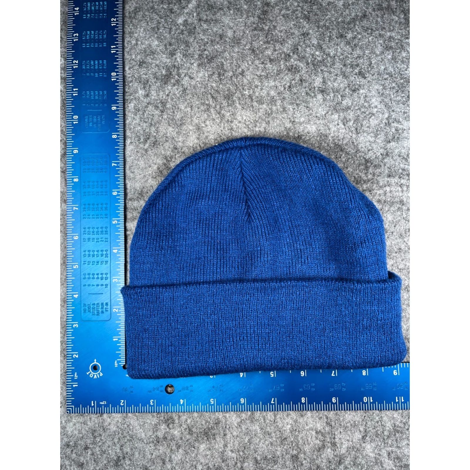 Vintage Crossland Beanie Toque Hat Adult Blue 100% Acrylic Knit Wool/Casual Outdoor Winter Size ONE SIZE - 4 Thumbnail