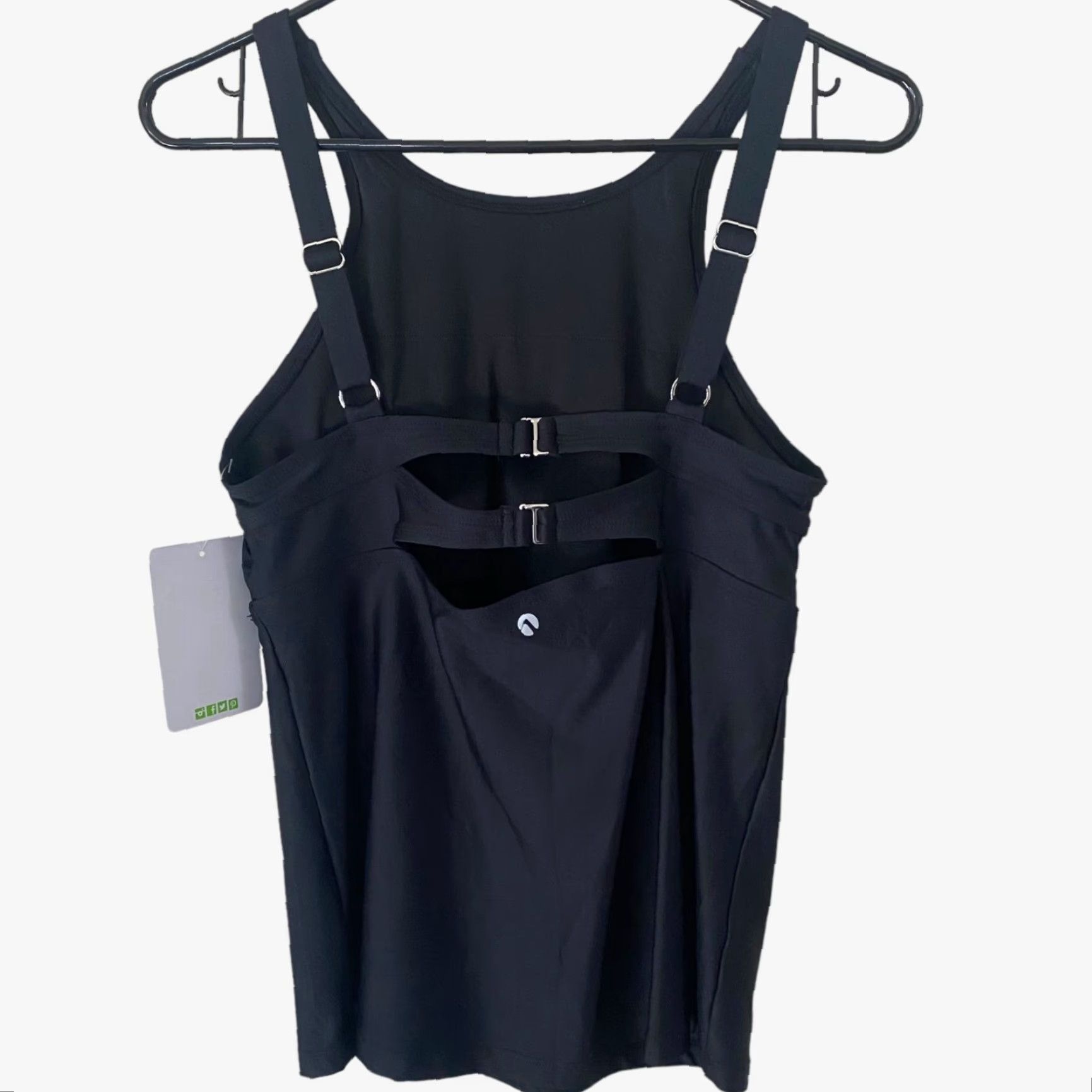 NEXT NEXT Athletic Tank Top Black Women’s Size Medium Built-In-Bra Activewear New Size M / US 6-8 / IT 42-44 - 4 Thumbnail