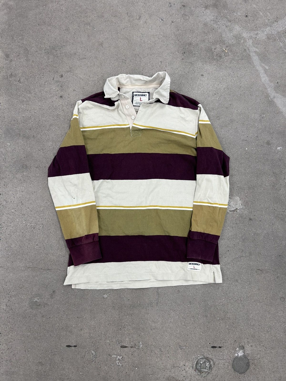 Mossimo × Polo Ralph Lauren × Vintage Vintage Rugby Polo Size US L / EU 52-54 / 3 - 1 Thumbnail