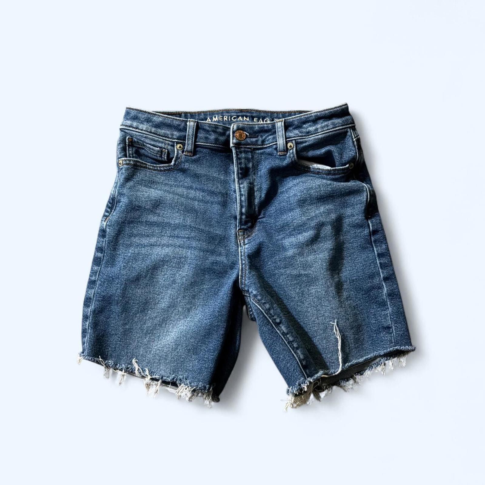 American Eagle Outfitters American Eagle Outfitters Women's Blue Shorts Size 27" / US 4 / IT 40 - 1 Preview
