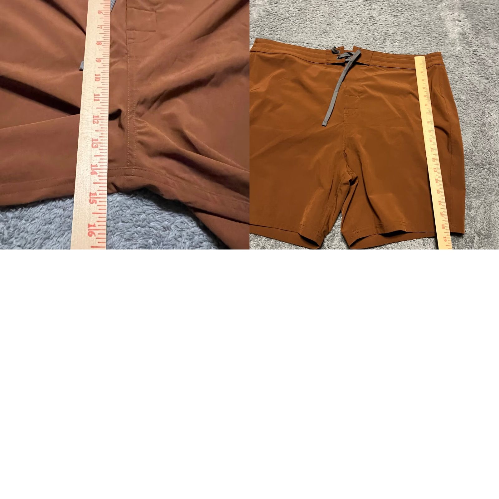 Prana Prana Board Shorts Mens 40 Brown Manzanita 7" Inseam Swim Trunks Suit Woven Mens Brown 40 Prana Board Shorts Size US 40 / EU 56 - 8 Thumbnail