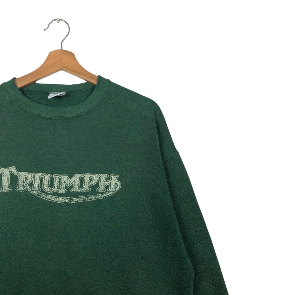 Vintage 📌Vintage Sweatshirt Triumph Made in Usa Cafe Racer Wear Size US L / EU 52-54 / 3 - 7 Thumbnail