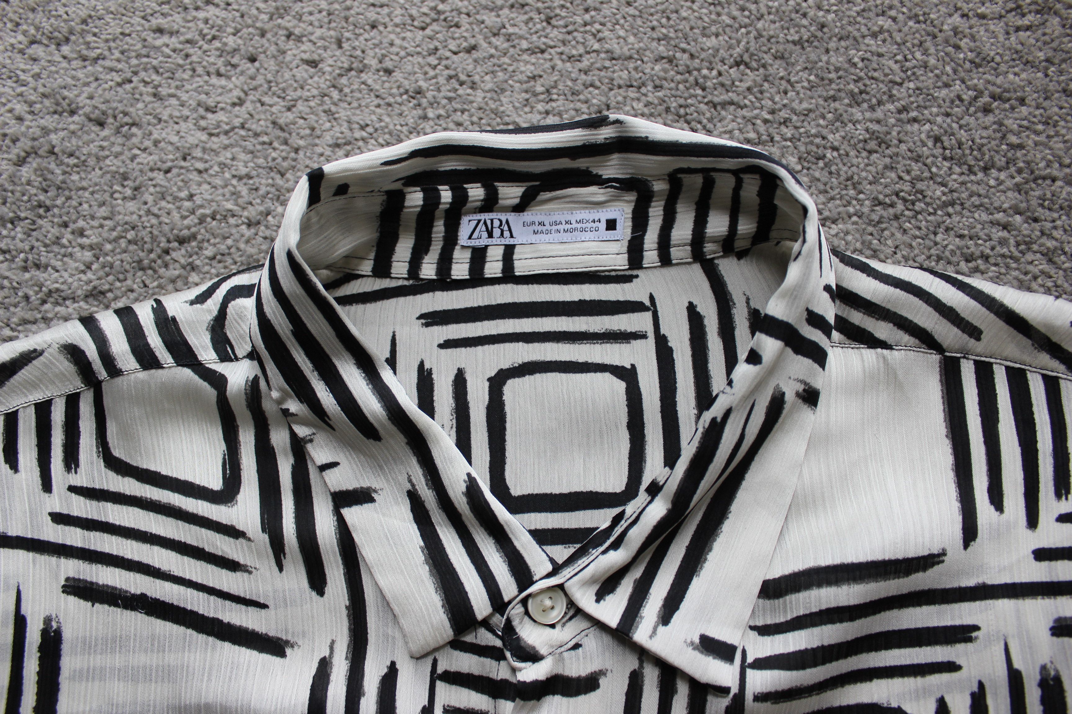 Zara Zara Men's Geometric Print Shirts Size US XL / EU 56 / 4 - 6 Thumbnail