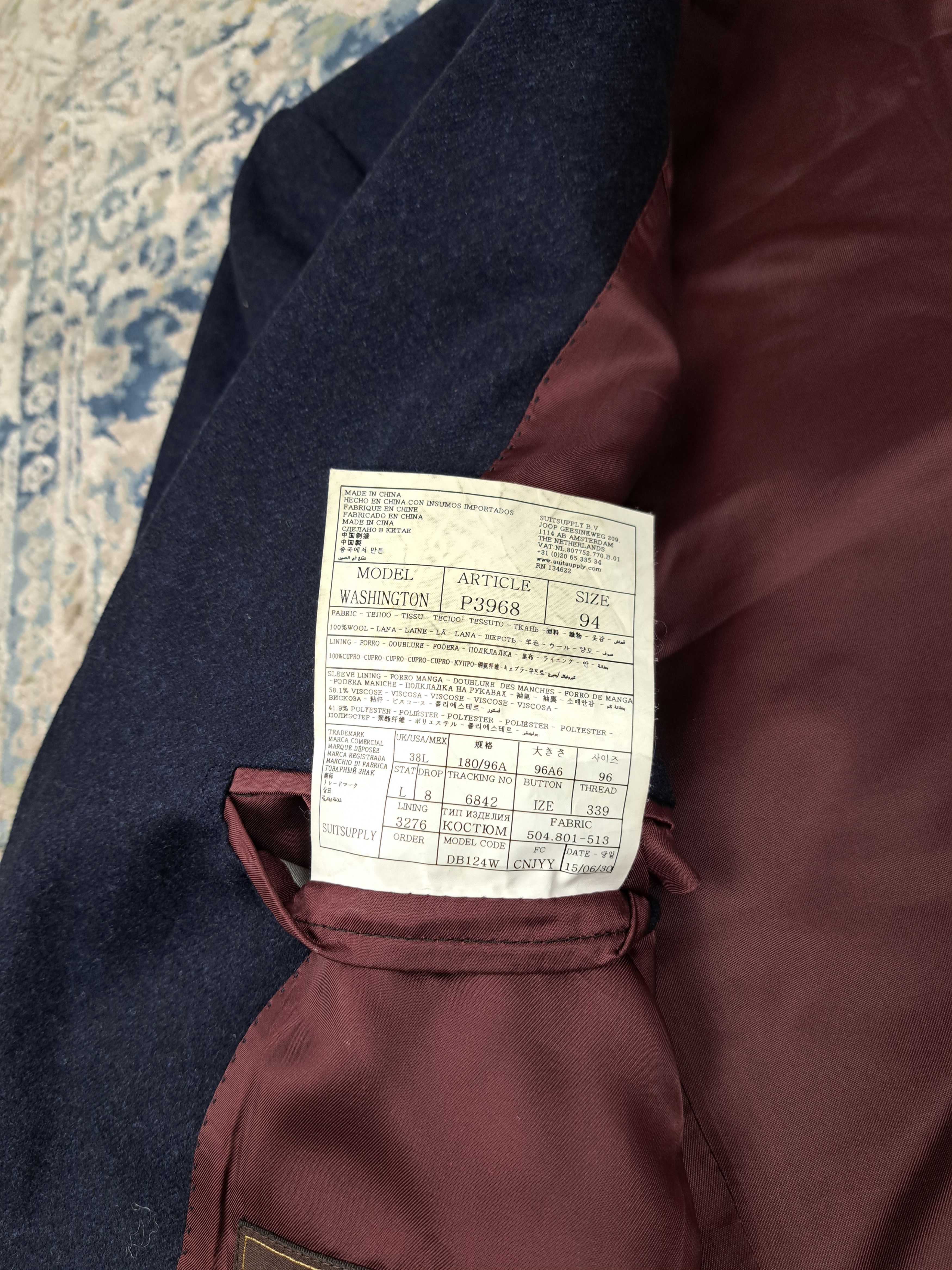 Suitsupply Suitsupply Washington Sport Coat Pure Wool Super 110's Size 38L - 8 Thumbnail