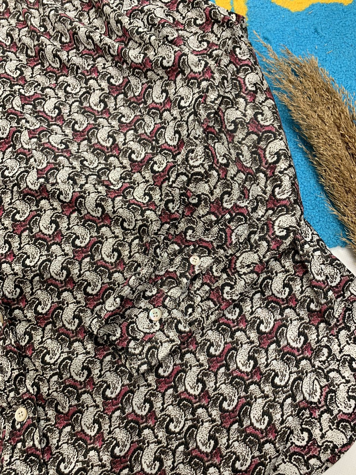 Designer × Isabel Marant Etoile × Vintage Vintage Isabel Marant Floral Printed Flowers Designer Shirt Size M / US 6-8 / IT 42-44 - 7 Thumbnail