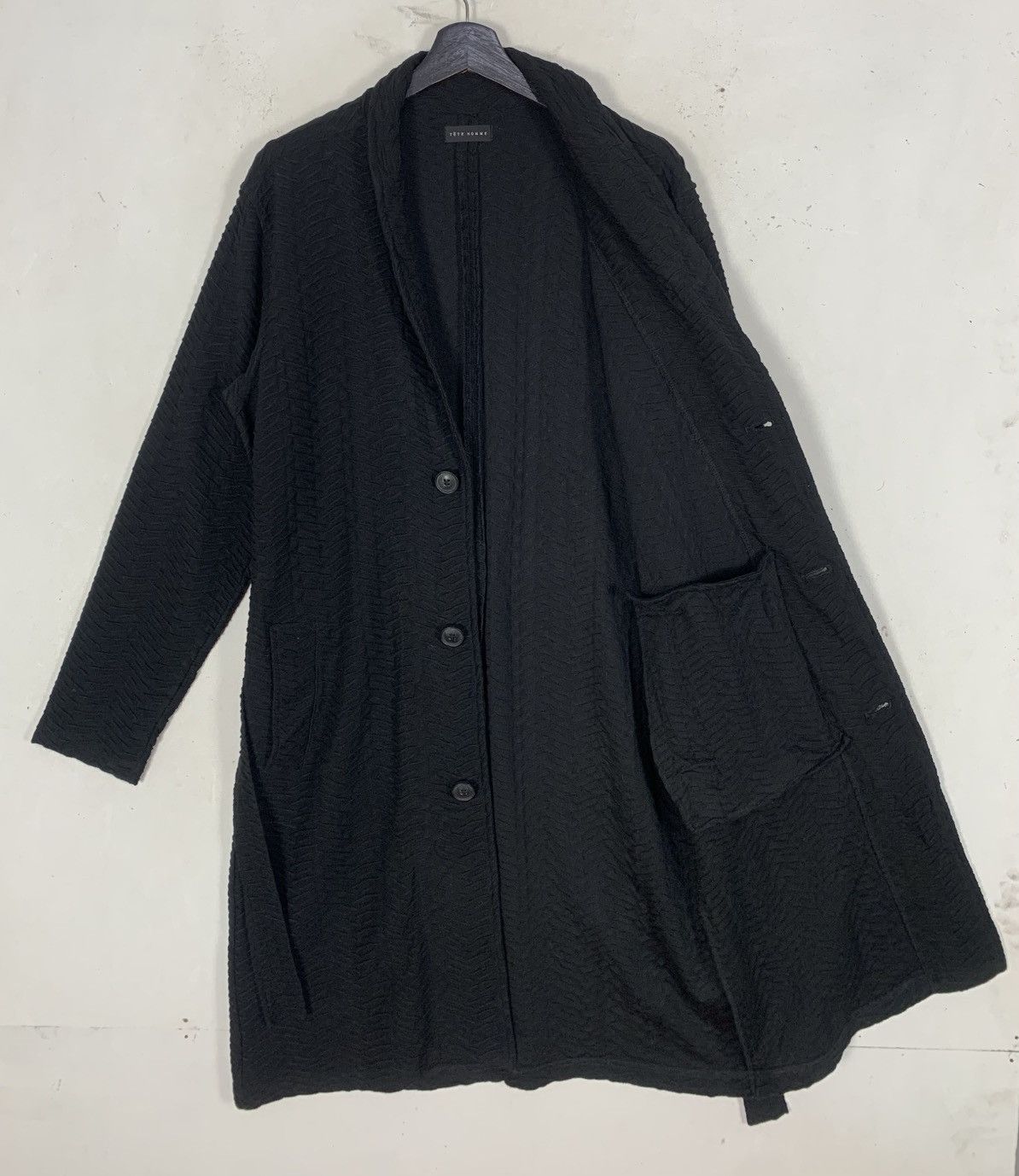 Tete Homme Tete Homme Luxury JapaneseBrand LongKnit Cardigan Long Coat Size M / US 6-8 / IT 42-44 - 5 Thumbnail
