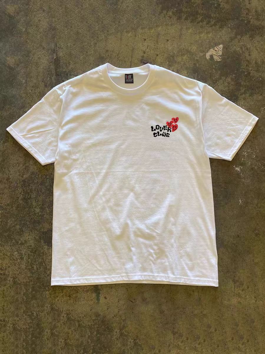 Japanese Brand × Vintage Heart print white vintage cotton tee Size US L / EU 52-54 / 3 - 2 Thumbnail