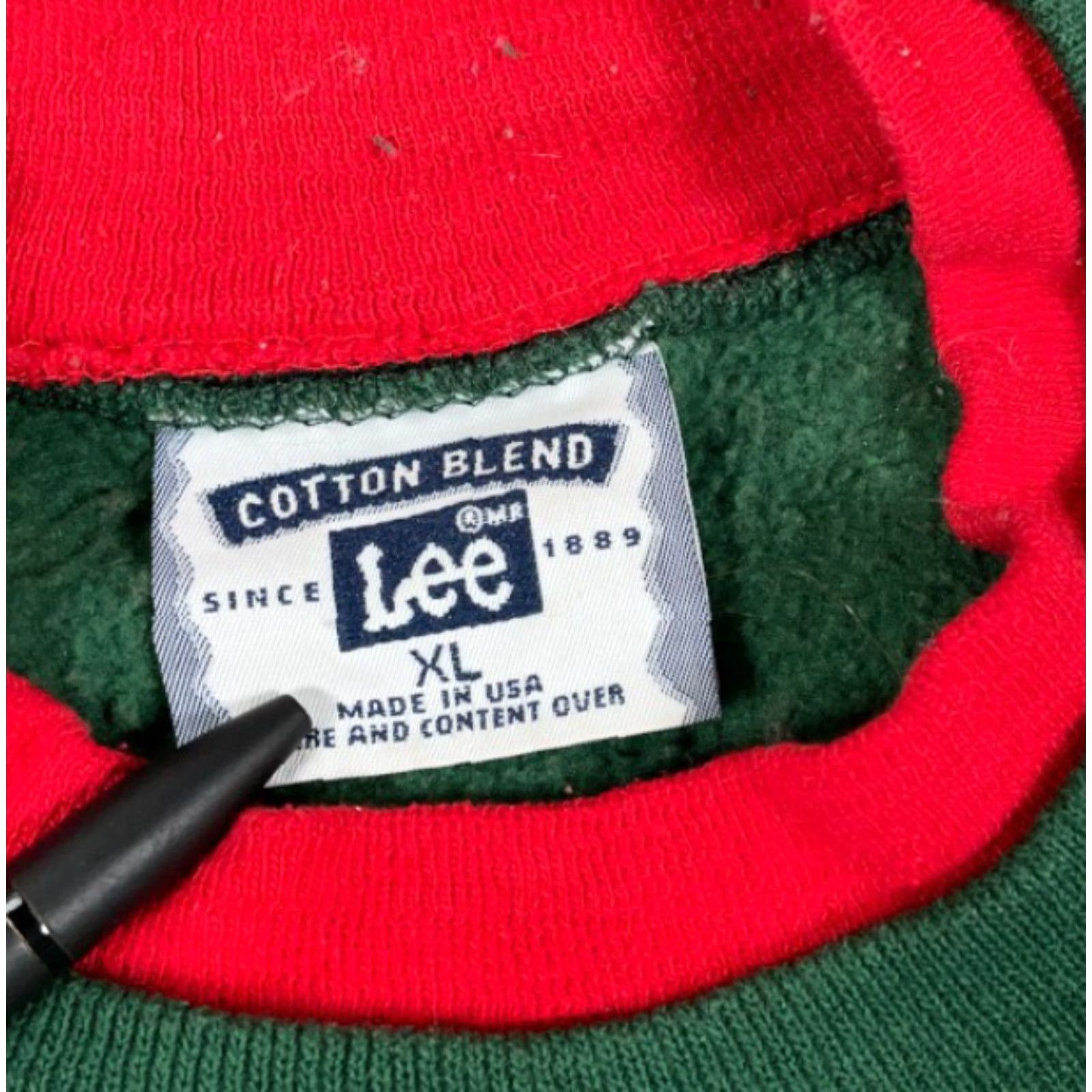 Lee VTG Branson Missouri Tree Embroidered Sweatshirt Lee Mens XL Green USA Made Pullover Size US XL / EU 56 / 4 - 3 Thumbnail