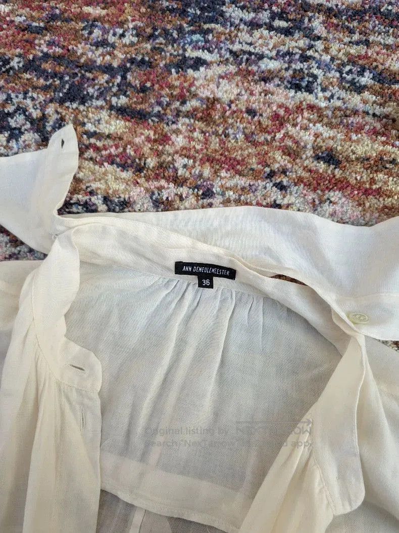 Ann Demeulemeester elegant long shirt with ruffled sleeves . Size US M / EU 48-50 / 2 - 7 Thumbnail
