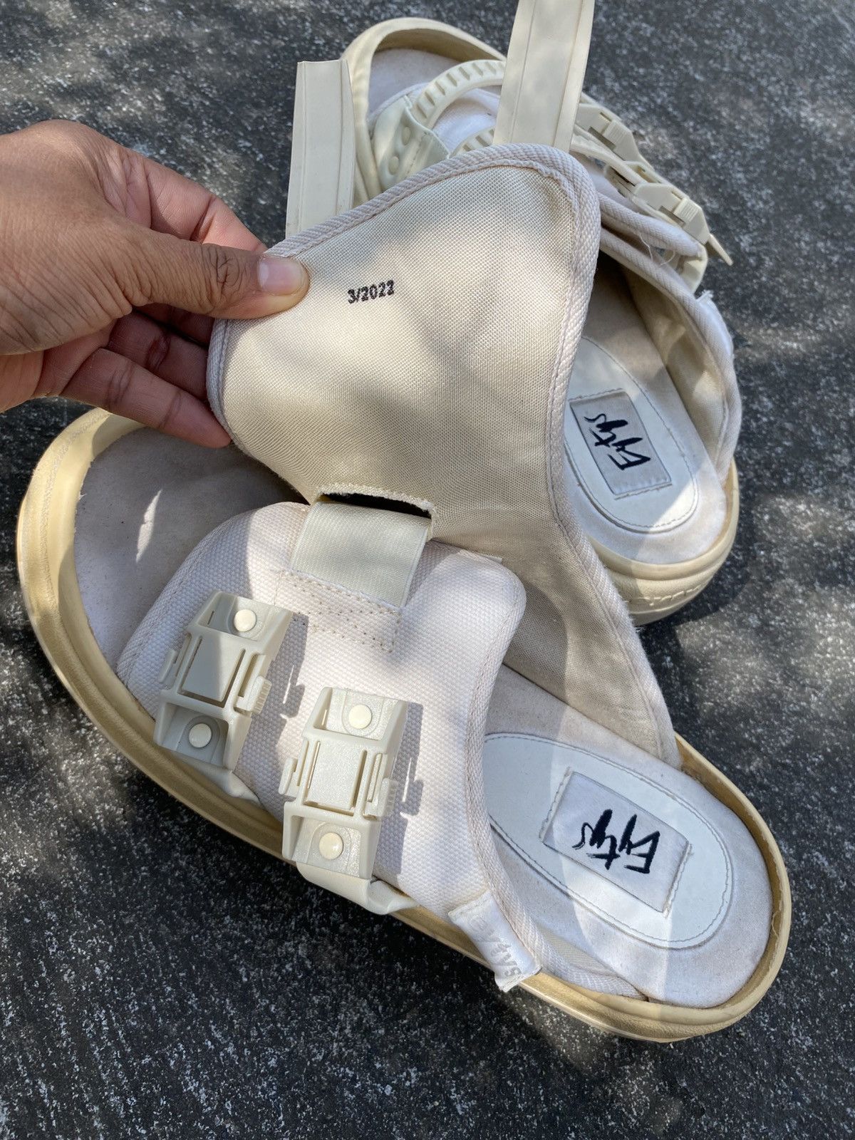 Designer Eytys Tech Strap Slide Sandals Size US 9 / EU 42 - 5 Thumbnail