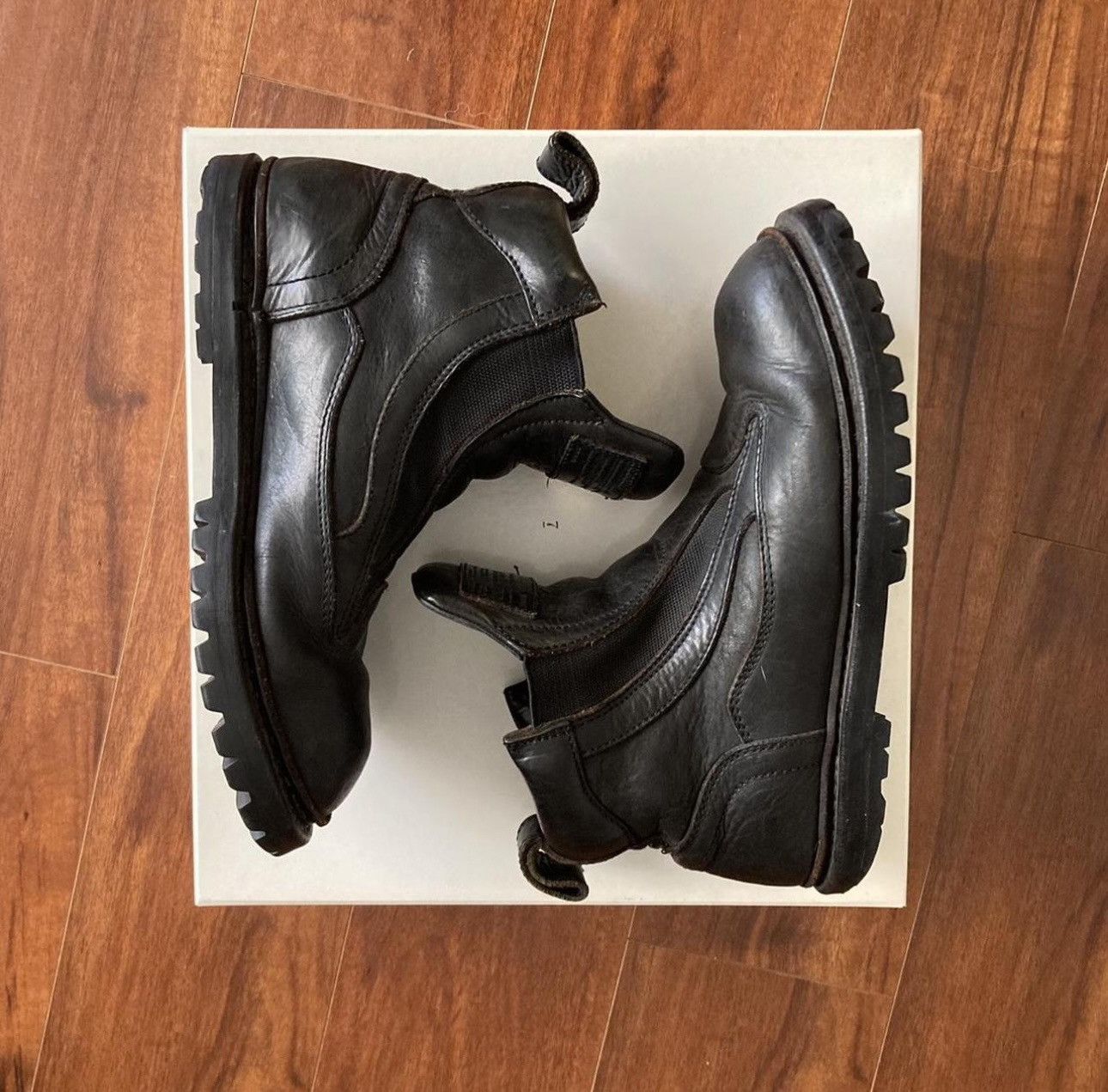 Julius RARE Julius a/w 2012 Leather Tank Boots. Size 1 (9-9.5US) Size US 9 / EU 42 - 1 Thumbnail