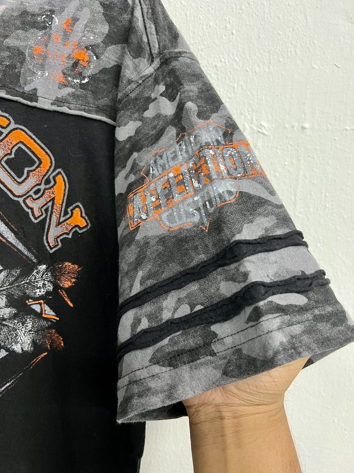 Affliction × If Six Was Nine × Vintage VINTAGE Y2K AFFLICTION SKULL AMERICAN CUSTOM TEE Size US XL / EU 56 / 4 - 6 Thumbnail