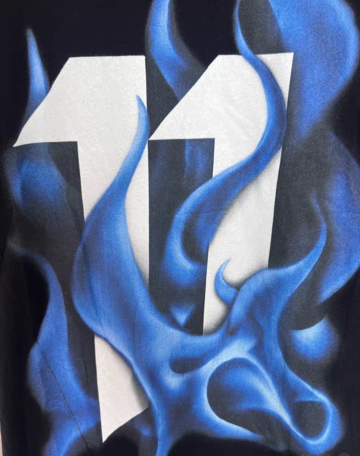 11 By Boris Bidjan Saberi Boris Bidjan Saberi 11ByBBS Flame Print Cotton T-Shirt Size US XXS / EU 40 - 3 Thumbnail