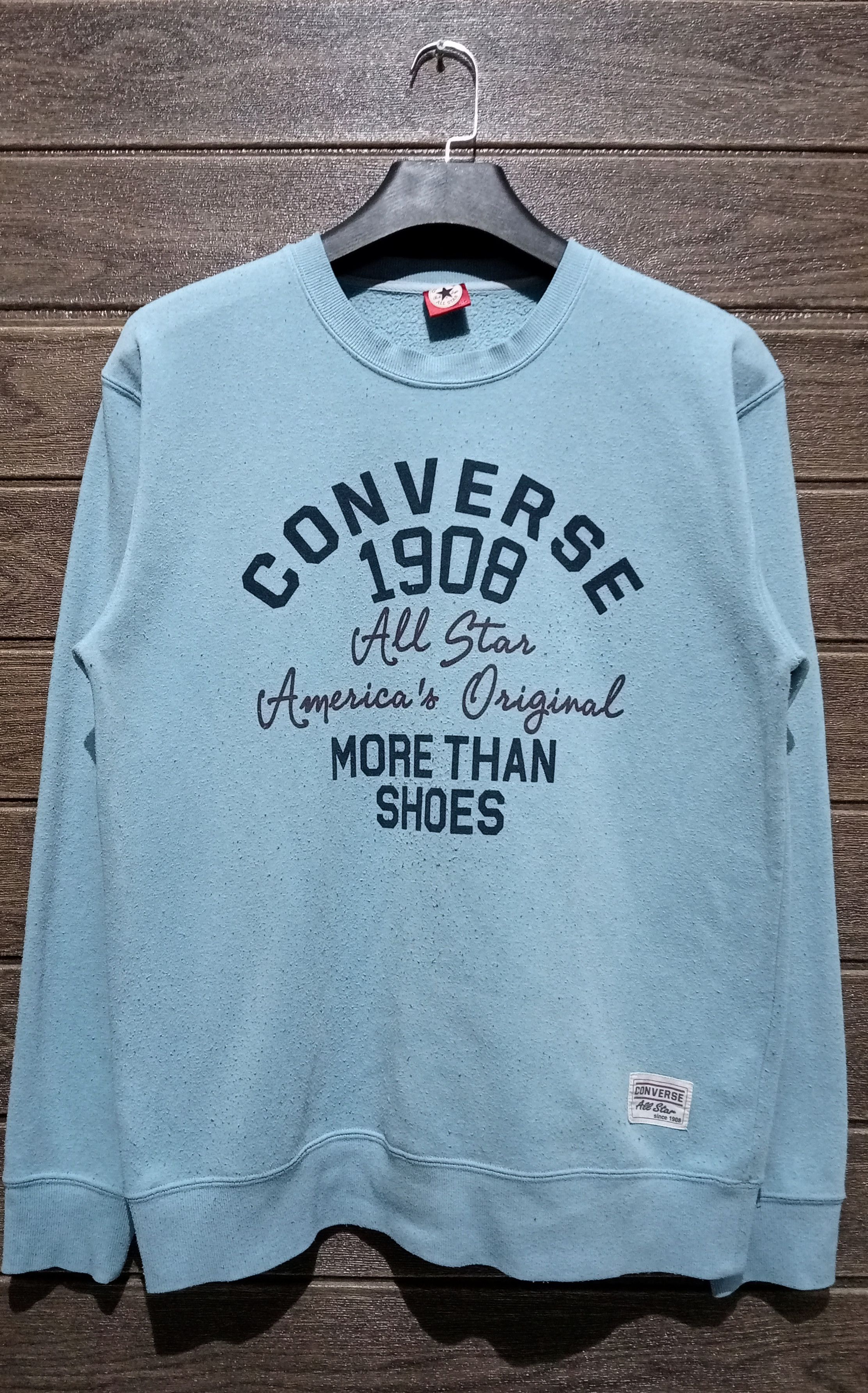 Converse × Vintage Vintage Converse Crewneck Sweatshirt Size US L / EU 52-54 / 3 - 1 Thumbnail