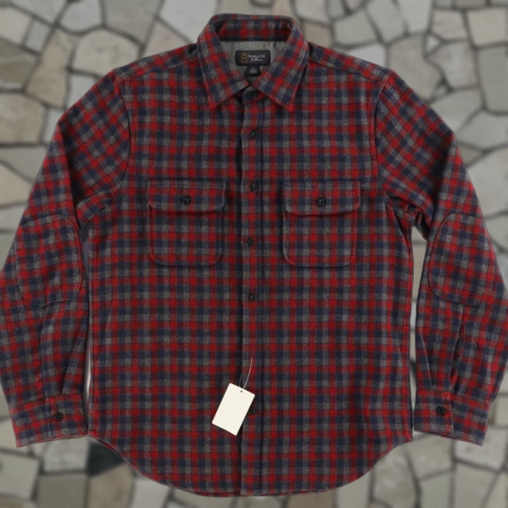 Vintage Wallin & Bros Heavy Flannel Wool Plaid Button Up Shirt Men's S Size US S / EU 44-46 / 1 - 1 Thumbnail