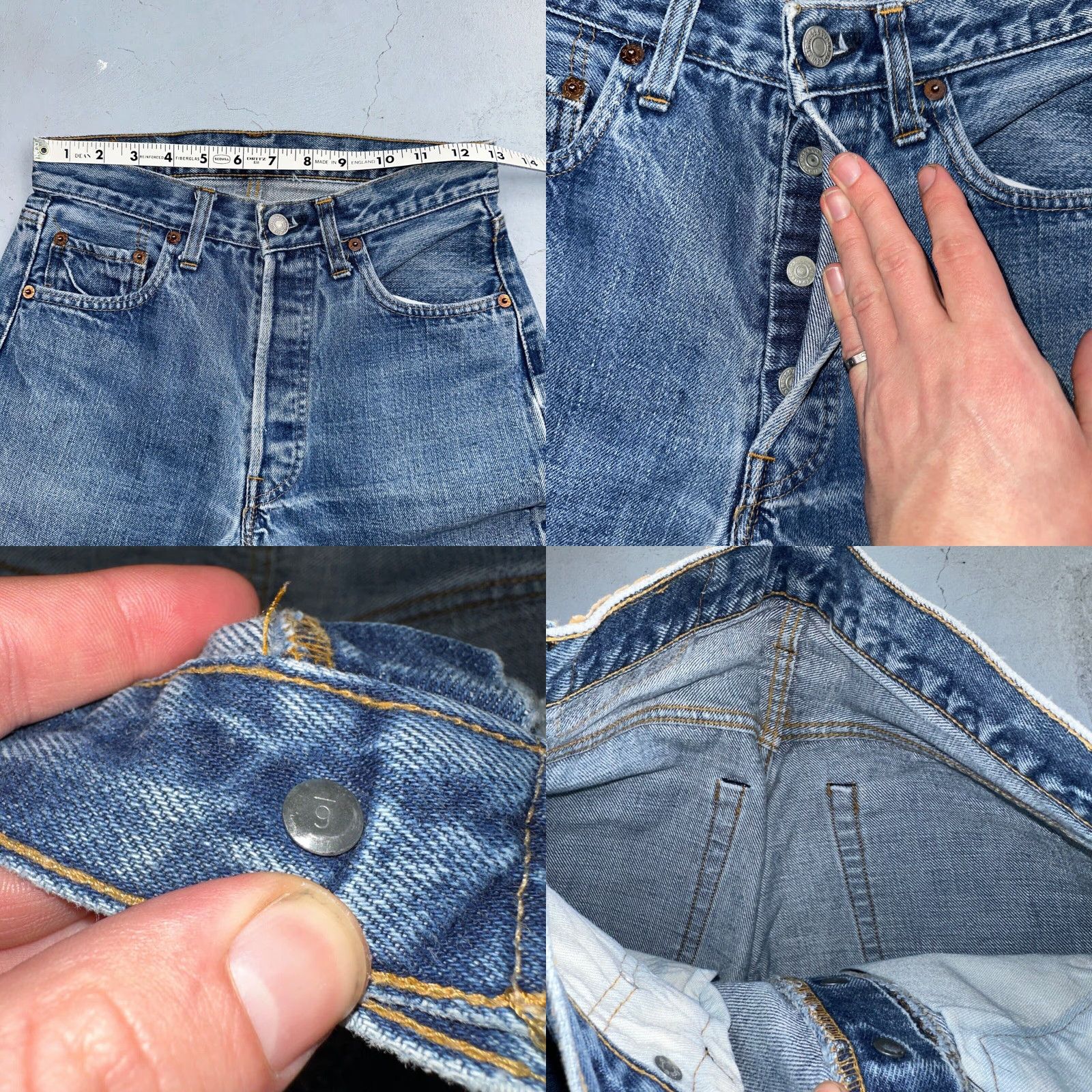 Levi's VINTAGE Levi's 501 Jeans Mens Classic Denim Blue 29x33 70s 80s Selvedge Redline 501 XX Size US 29 - 8 Thumbnail