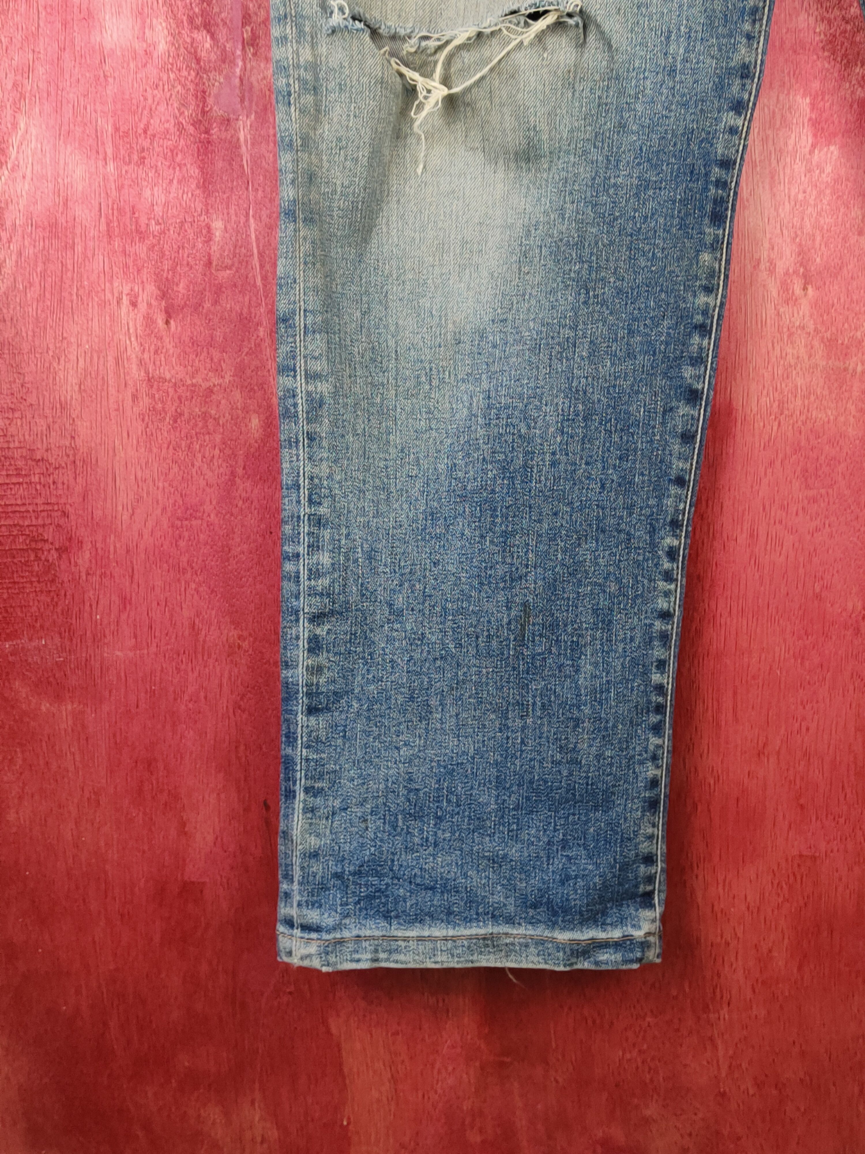 Edwin Edwin Dark Blue Distressed Multipocket Denim #S1609 Size US 35 - 5 Thumbnail