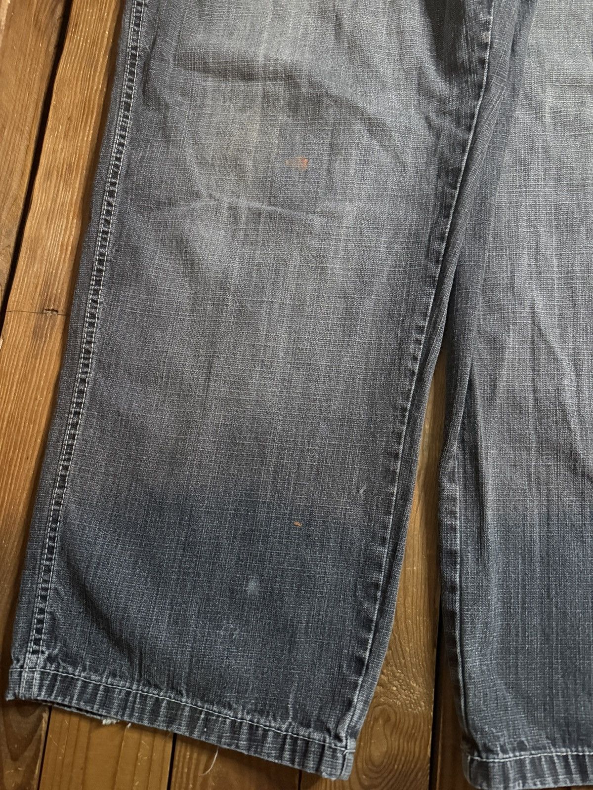 Southpole Vintage Y2K Southpole Baggy Black Denim Jeans Size US 38 / EU 54 - 2 Thumbnail