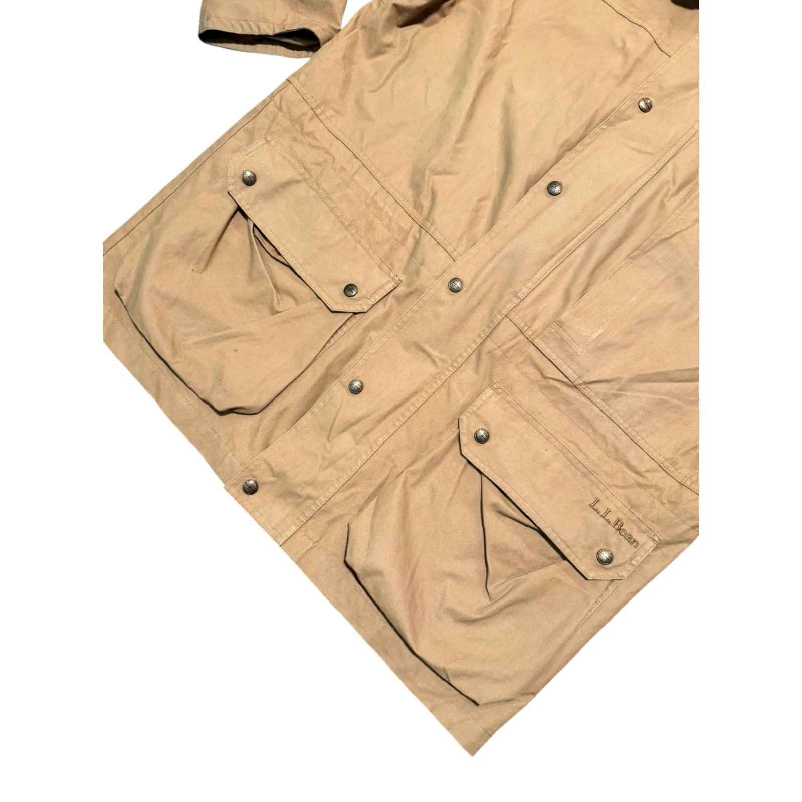 Vintage VINTAGE LL Bean Chore Barn Coat Mens M Tan Brown Cotton Canvas Lined Corduroy Collar Y2K Overcoat Size US M / EU 48-50 / 2 - 6 Thumbnail