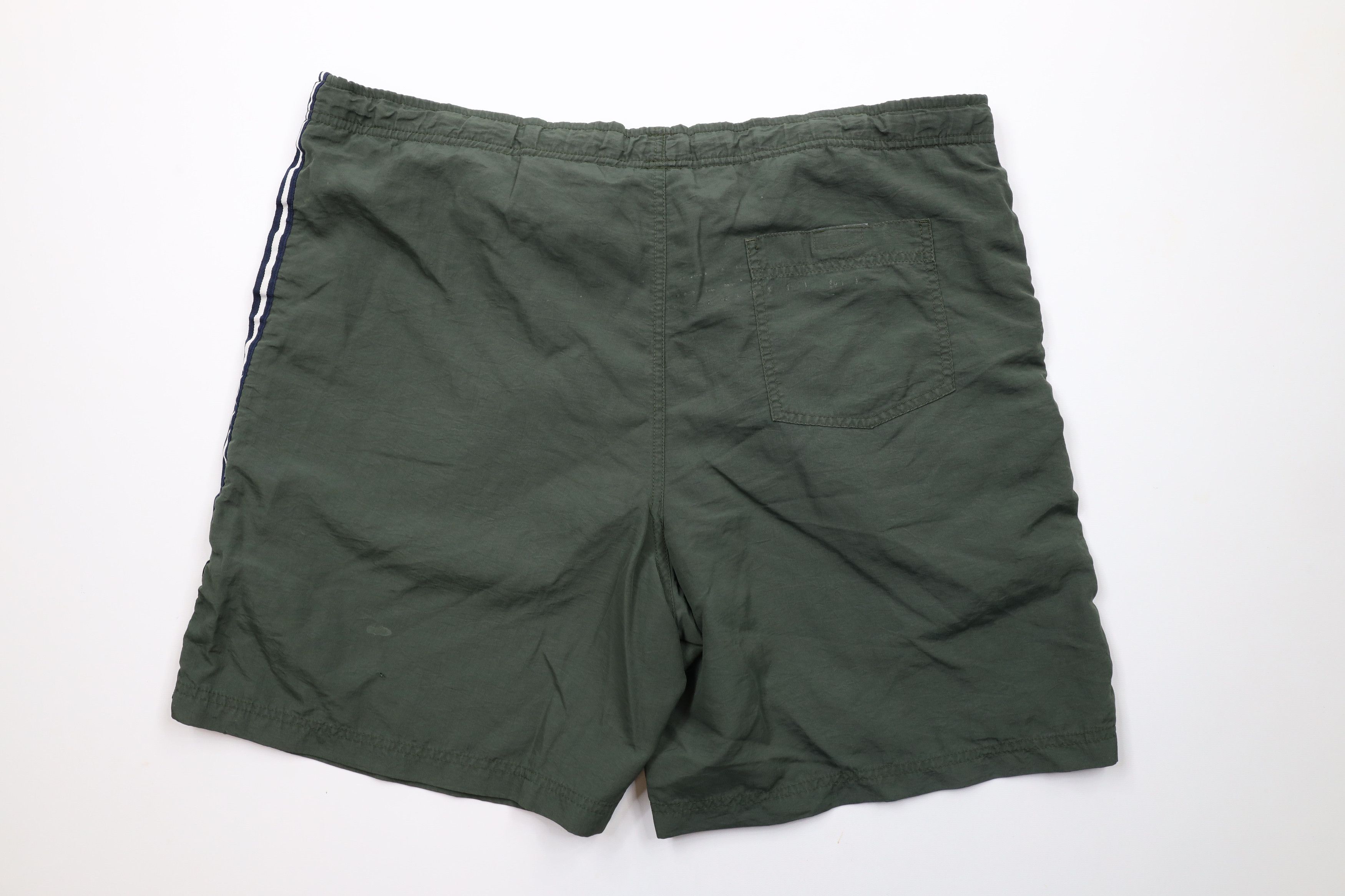 Gap × Vintage Vintage 90s Gap Spell Out Block Letter Lined Shorts Green Size US 34 / EU 50 - 11 Thumbnail
