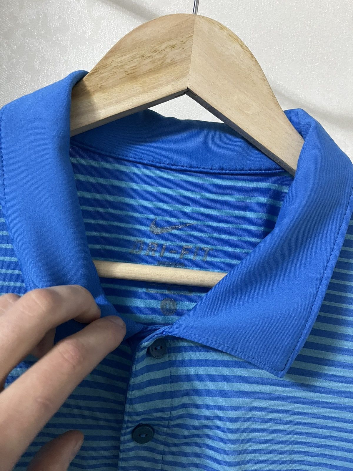 Nike × Vintage Nike Tennis Nadal ATP Vintage Striped Polo Size US L / EU 52-54 / 3 - 3 Thumbnail