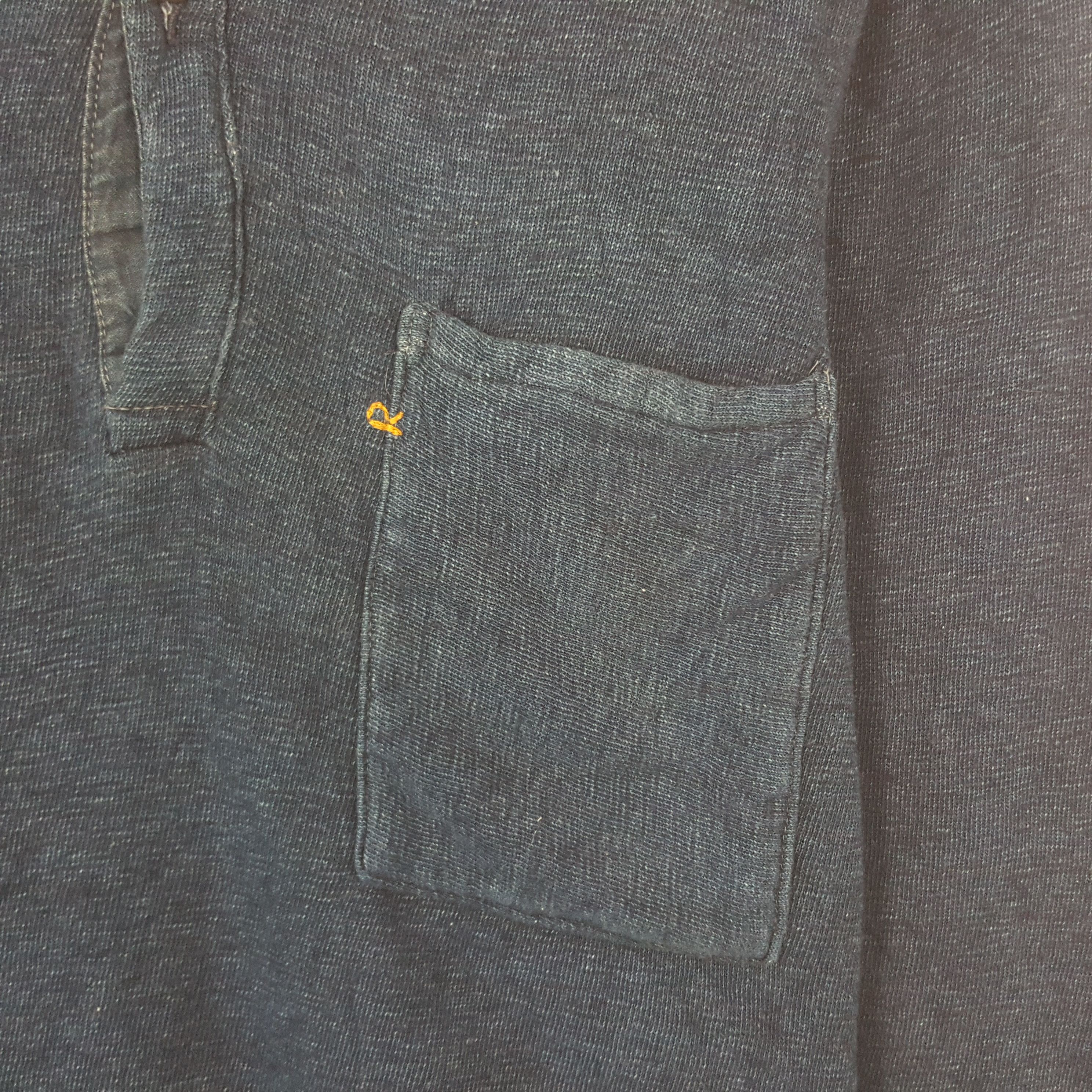45rpm Vintage 45rpm Japanese Denim Polos Shirt Size US M / EU 48-50 / 2 - 2 Thumbnail