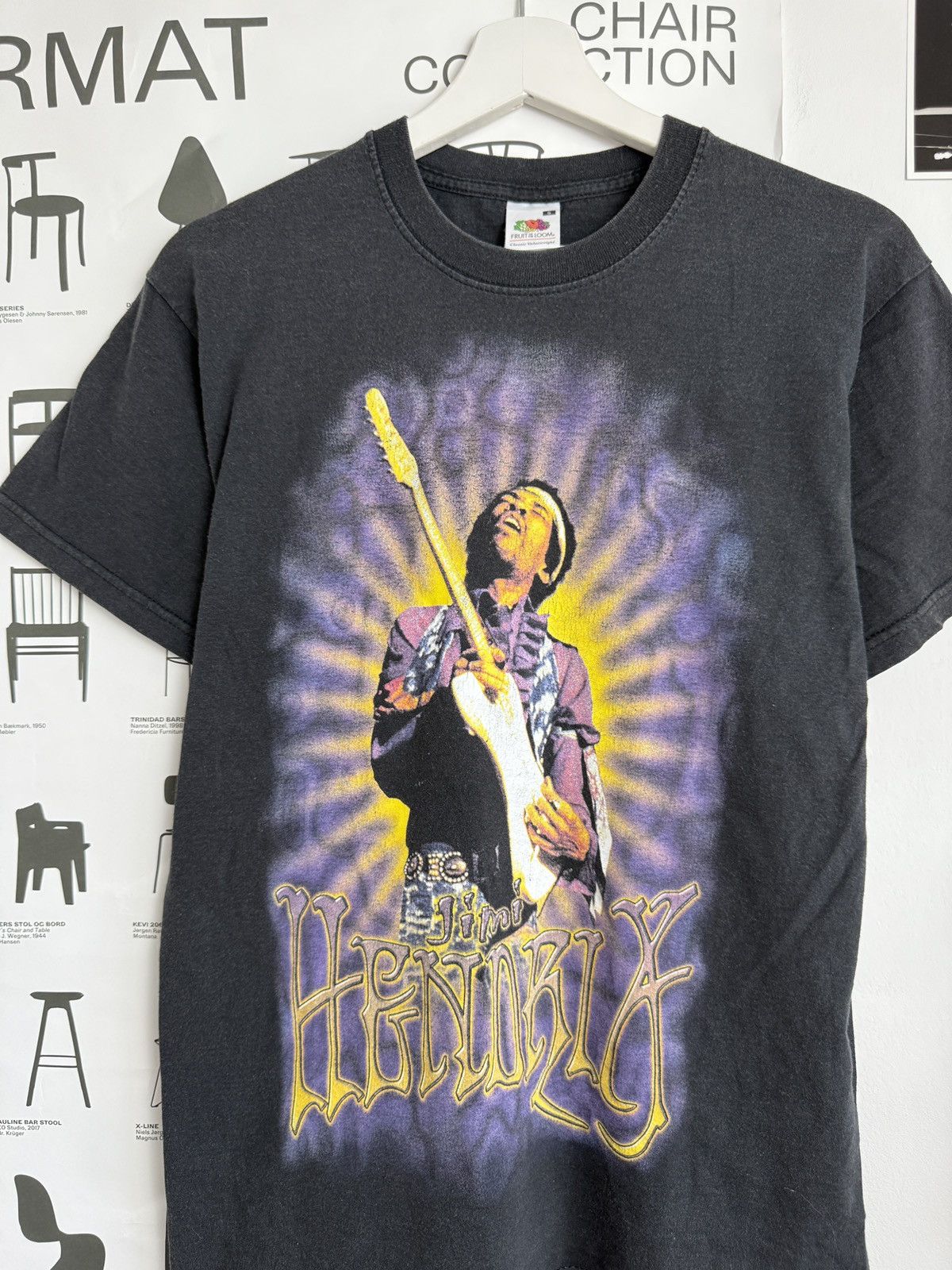 Band Tees Vintage 90s Jimi Hendrix printed t-shirt S rock metal hippie Size US S / EU 44-46 / 1 - 3 Thumbnail