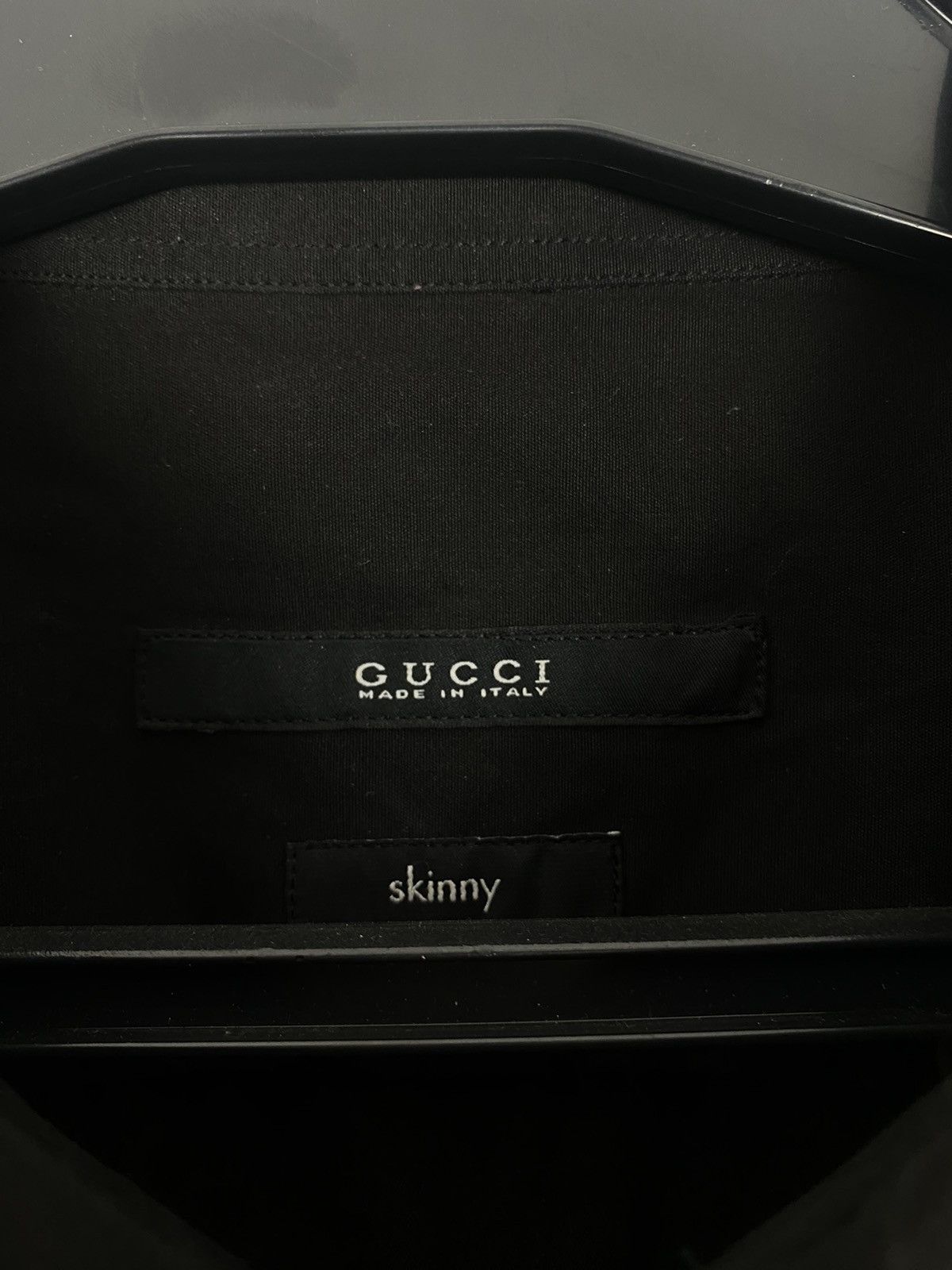 Gucci Gucci Skinny Basic Pocket Shirt Long Sleeved Button up Black Size US XL / EU 56 / 4 - 2 Thumbnail