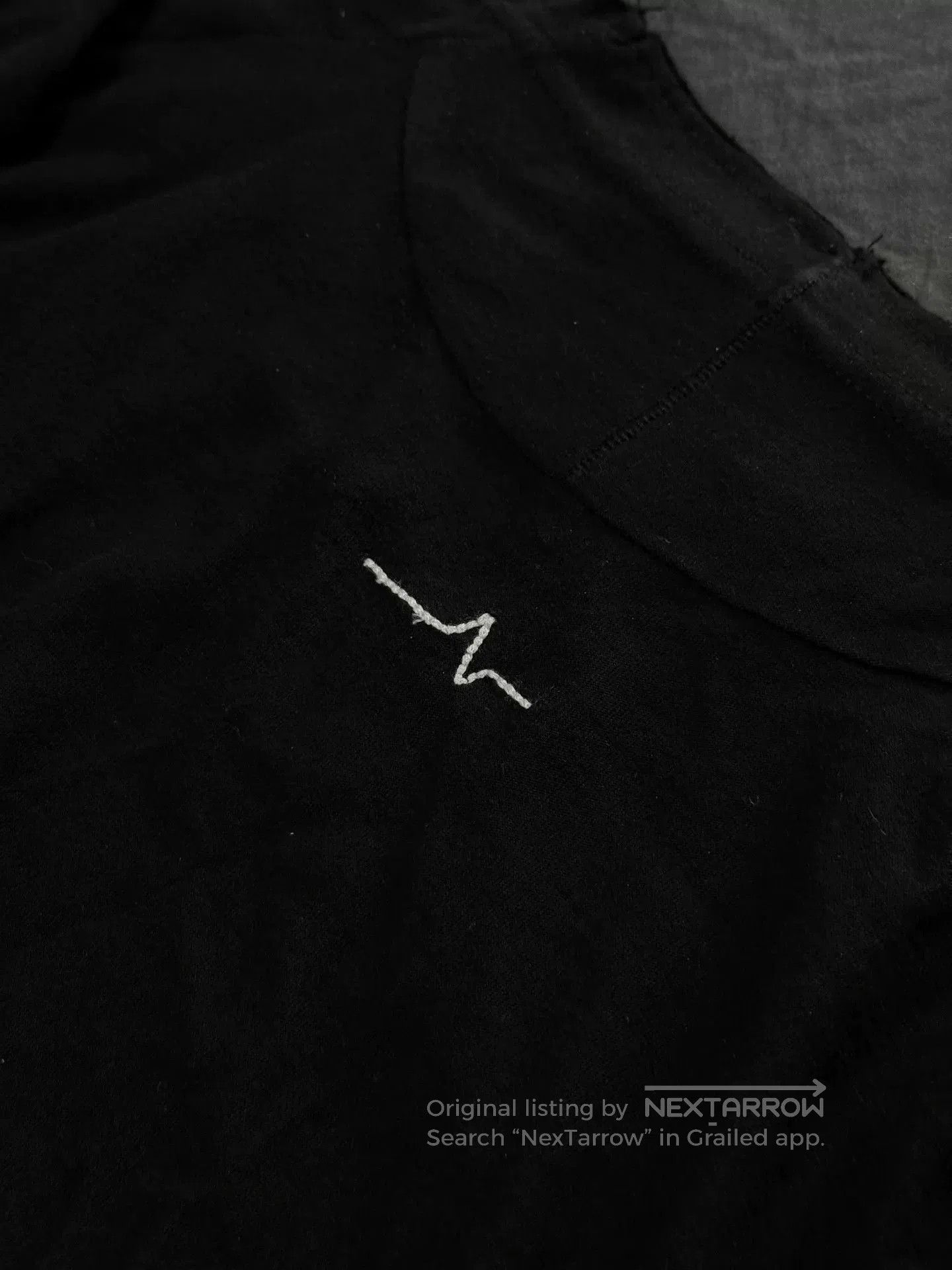 First Aid To The Injured Black Asymmetrical Edge Hoodie Cardigan. Size US L / EU 52-54 / 3 - 4 Thumbnail