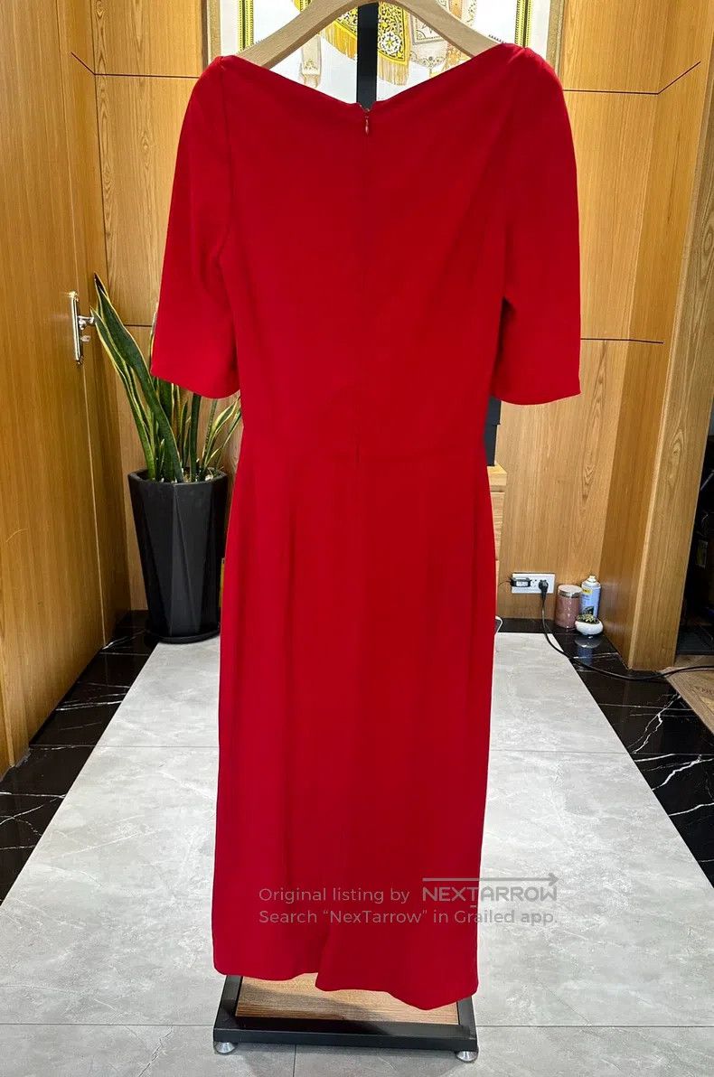 Valentino Valentino Red slim dress Size S / US 4 / IT 40 - 4 Thumbnail
