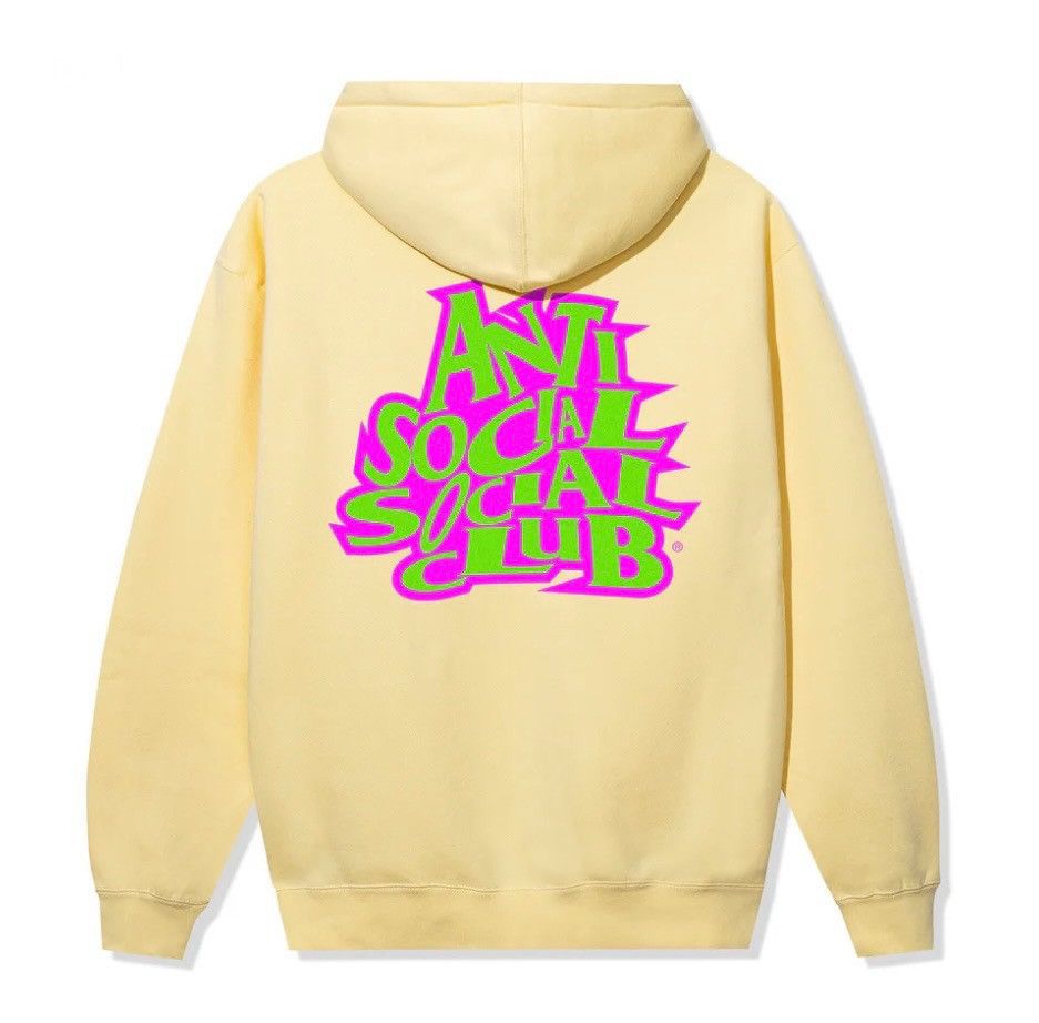 Anti Social Social Club × Designer 🔥 ASSC Anti Social Club Jealousy Hoodie Yellow Size Small 🔥 Size S / US 4 / IT 40 - 1 Thumbnail