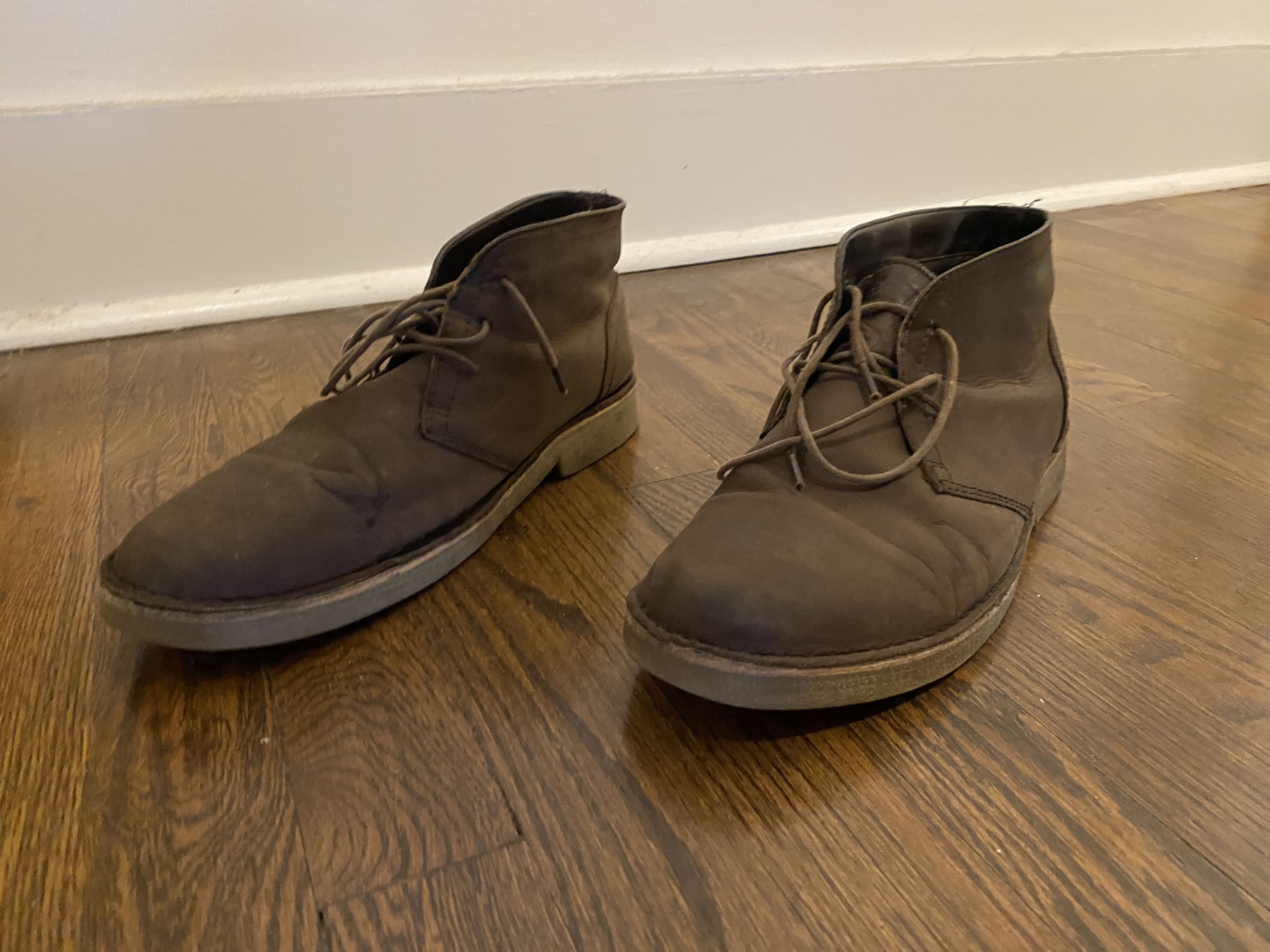 Crevo Andrew Marc Leather Chukka Boots Mens Brown Size 9 Medium Size US 9 / EU 42 - 2 Thumbnail
