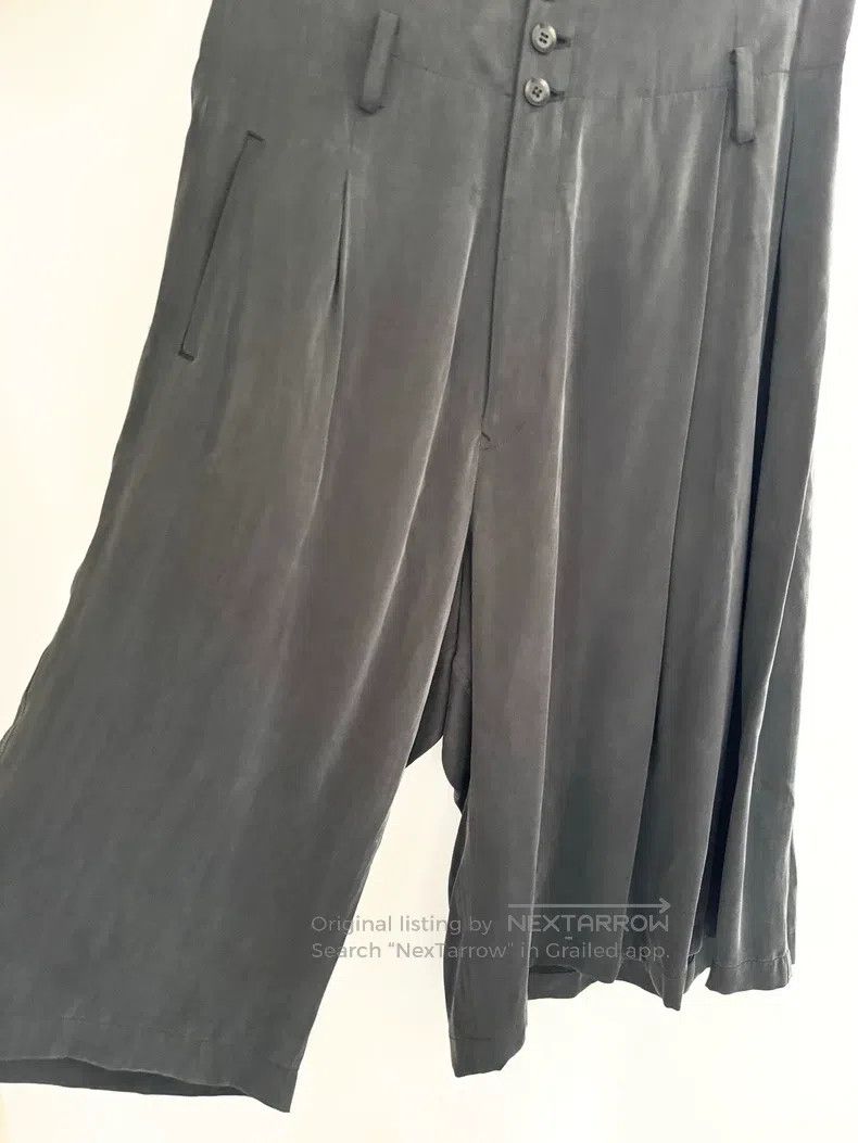 Yohji Yamamoto Yohji Yamamoto size 2 Silk cropped wide-leg pants Size US 28 / EU 44 - 3 Thumbnail