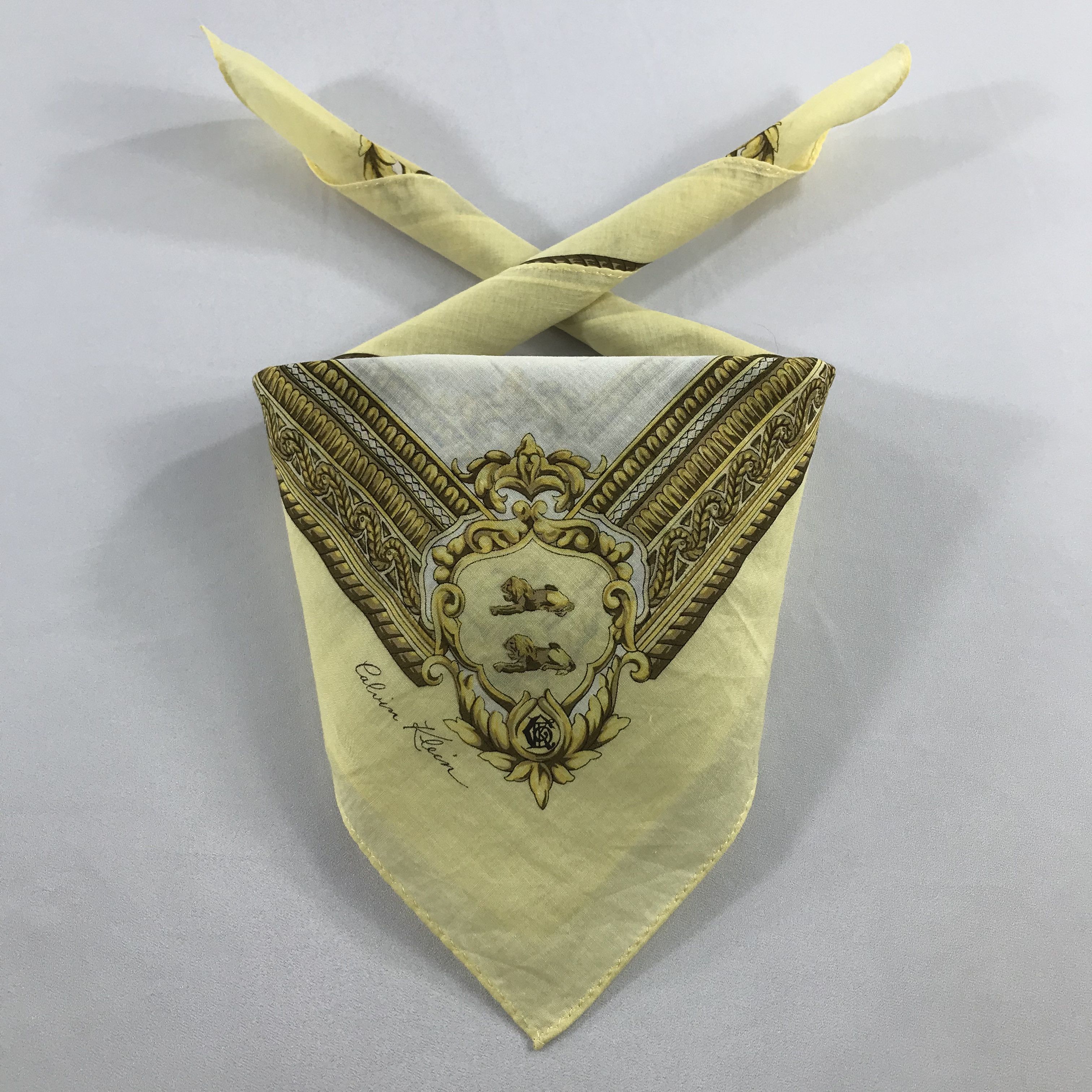 Calvin Klein × Vintage Calvin Klein Bandana / Handkerchief / Neckerchief - S2299 Size ONE SIZE - 3 Thumbnail