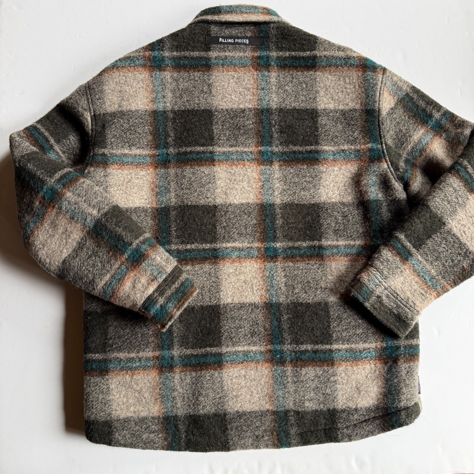 Filling Pieces Filling Pieces Wool Blend Gray Plaid Zip Jacket Size US S / EU 44-46 / 1 - 4 Thumbnail