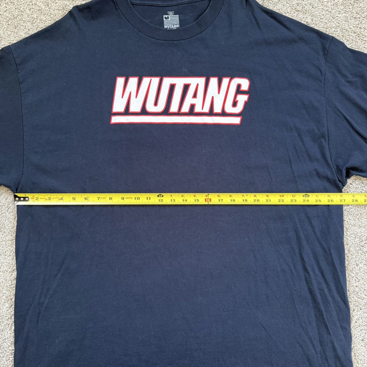Wu-Tang Clan 🔴Wu-Tang Shirt Size 3XL New York Giants Theme Navy Blue Gza Size US XXL / EU 58 / 5 - 5 Thumbnail