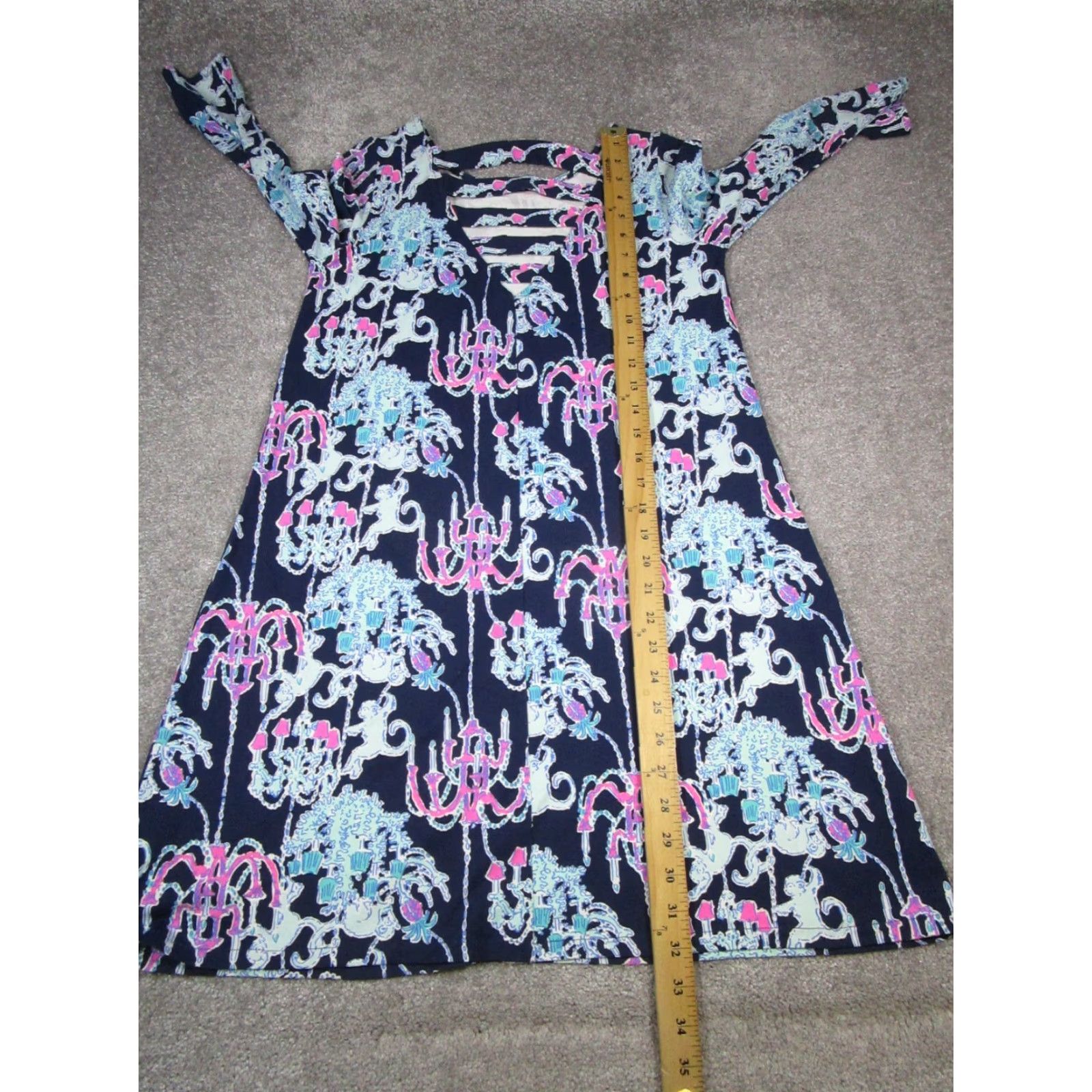 Lilly Pulitzer Lilly Pulitzer Dress Womens Small Blue Pink Size S / US 4 / IT 40 - 7 Thumbnail