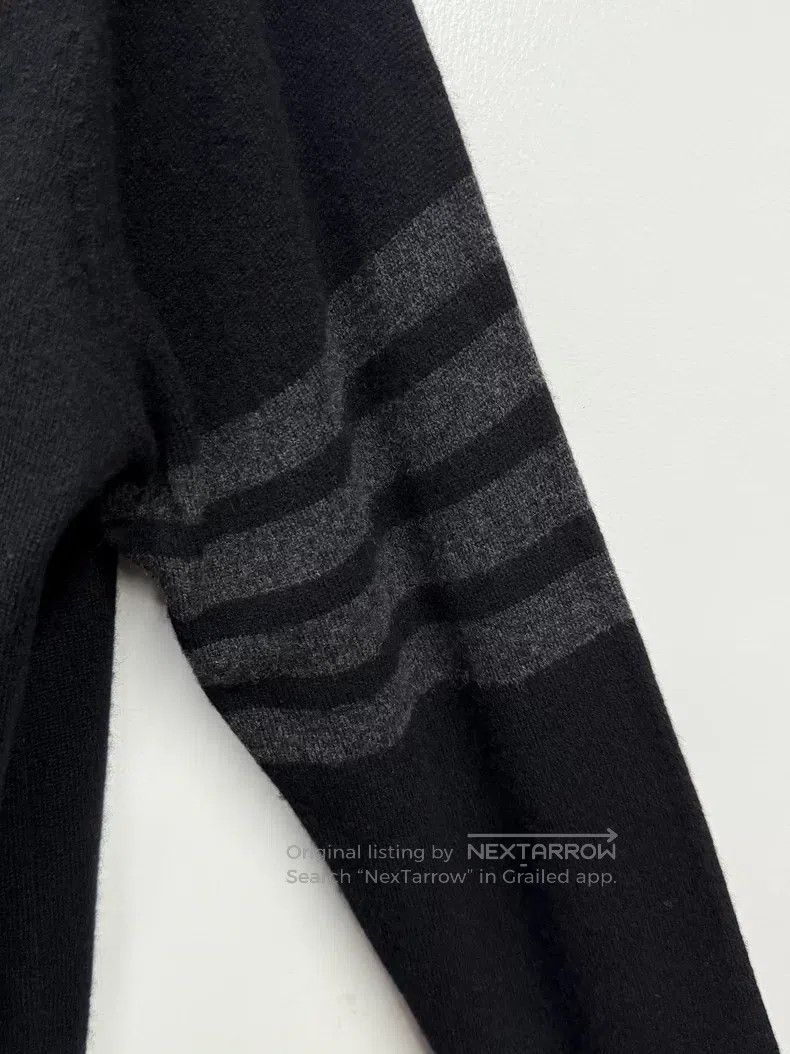 Thom Browne Thom Browne Classic four stripes wool knit cardigan Size US XL / EU 56 / 4 - 3 Thumbnail